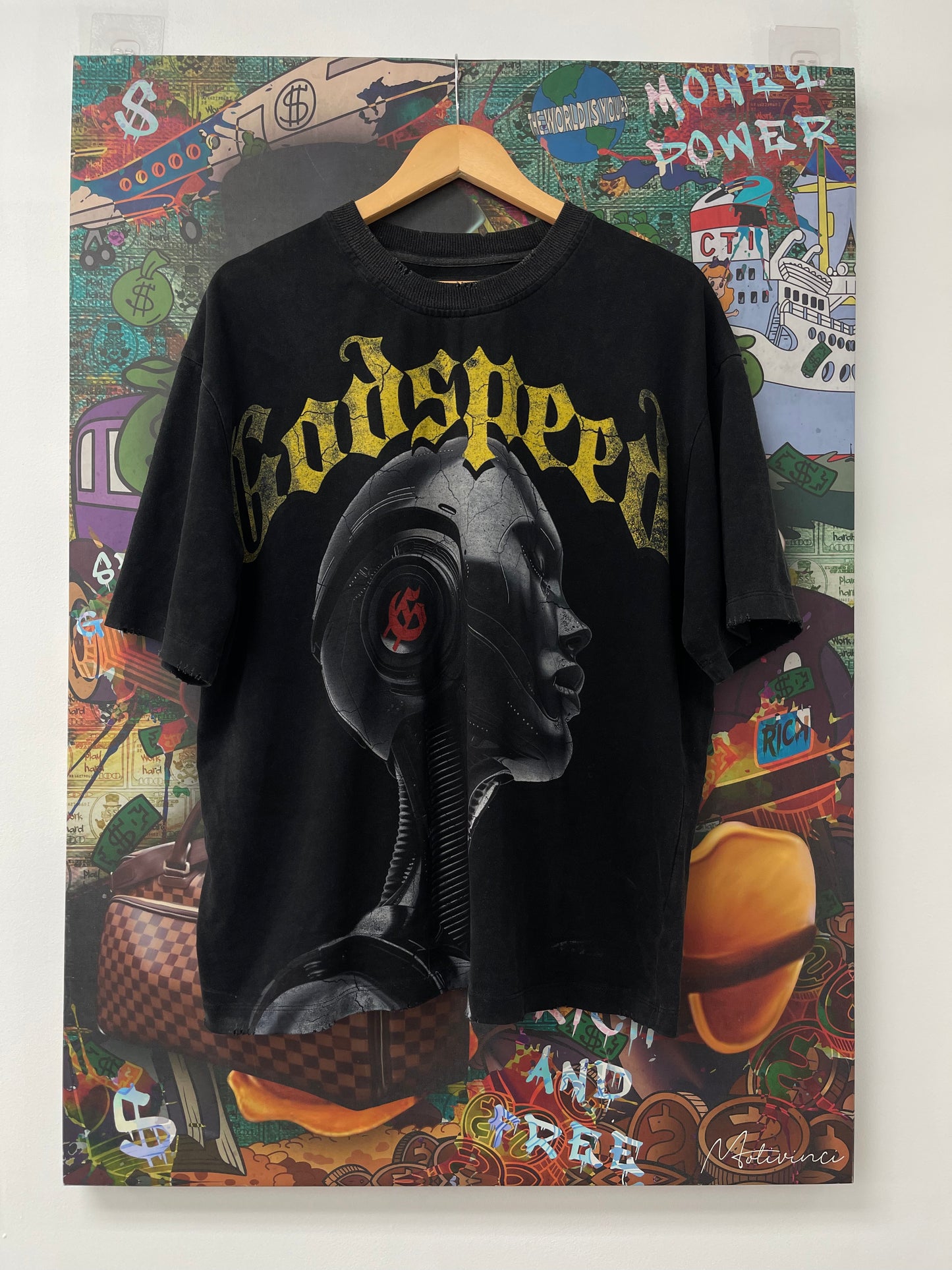 Godspeed Black Yellow Ai Tee Used Small