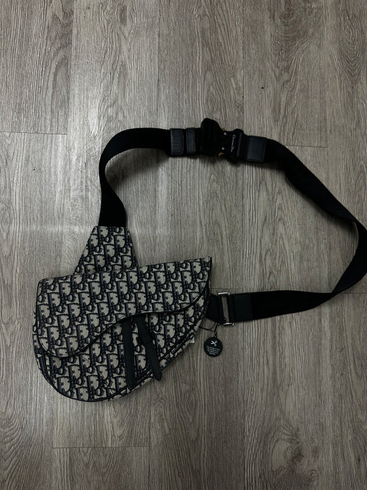 Dior Monogram Saddle Bag  Used