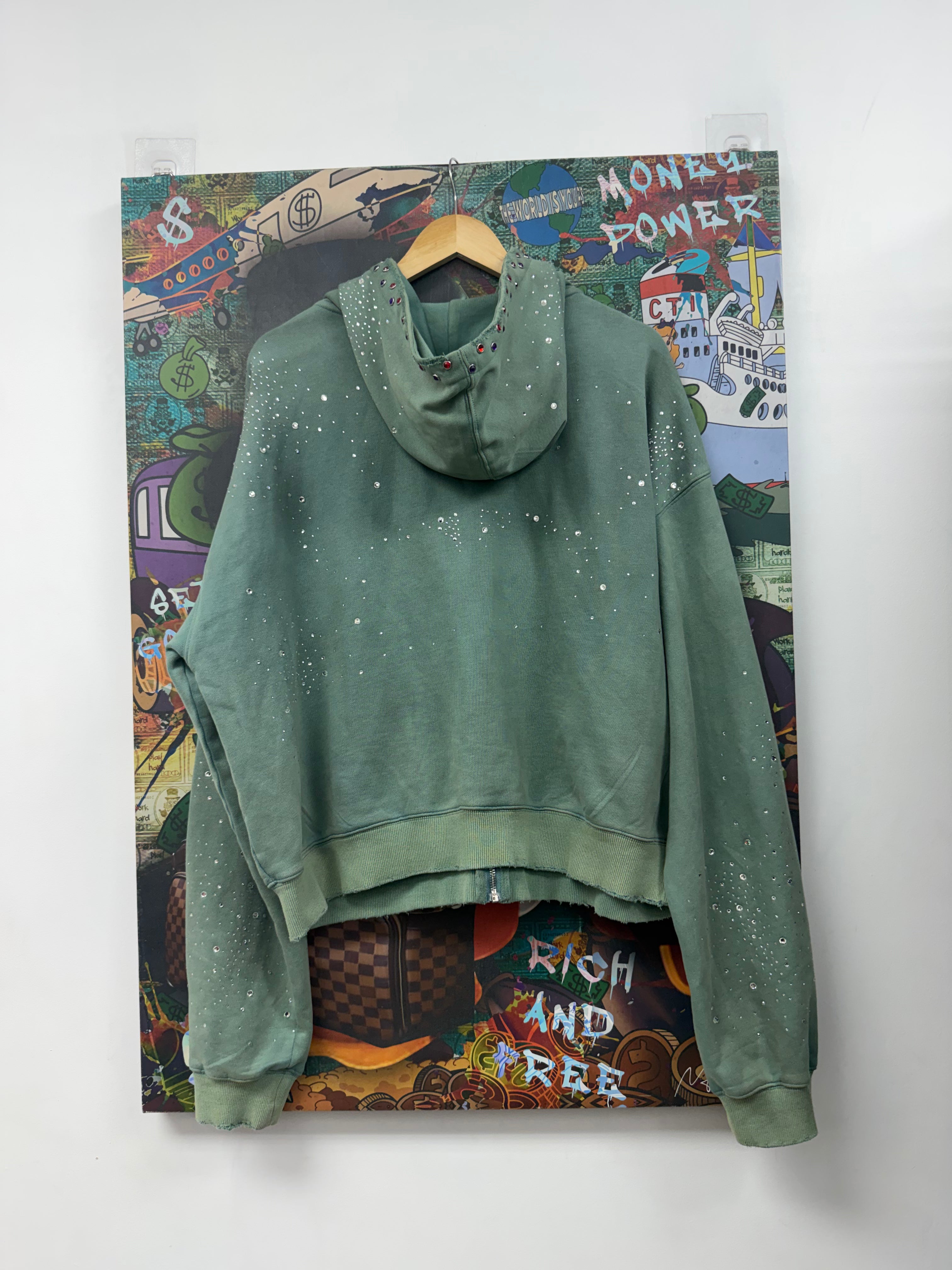 Vale Green & Yellow Classico Zip Up