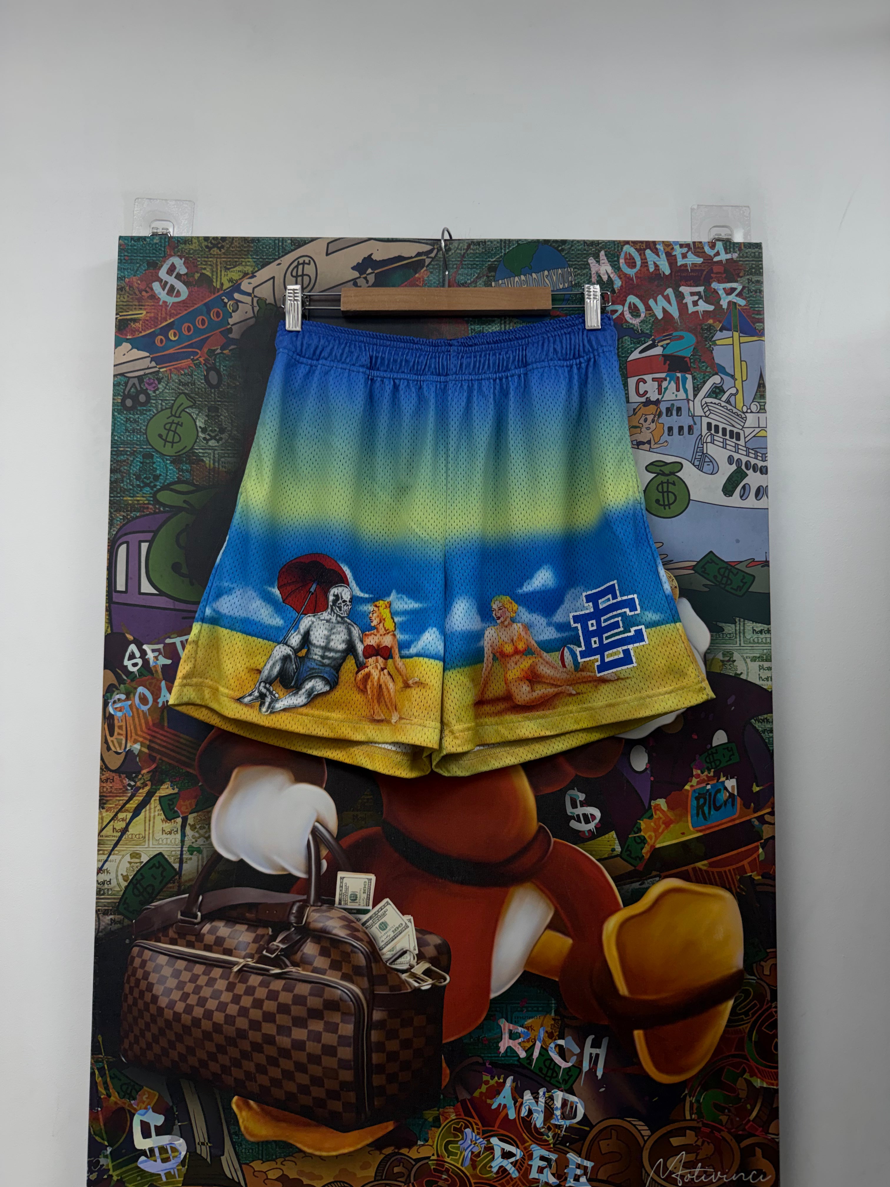 Eric Emanuel Warren Lotas Beach Shorts