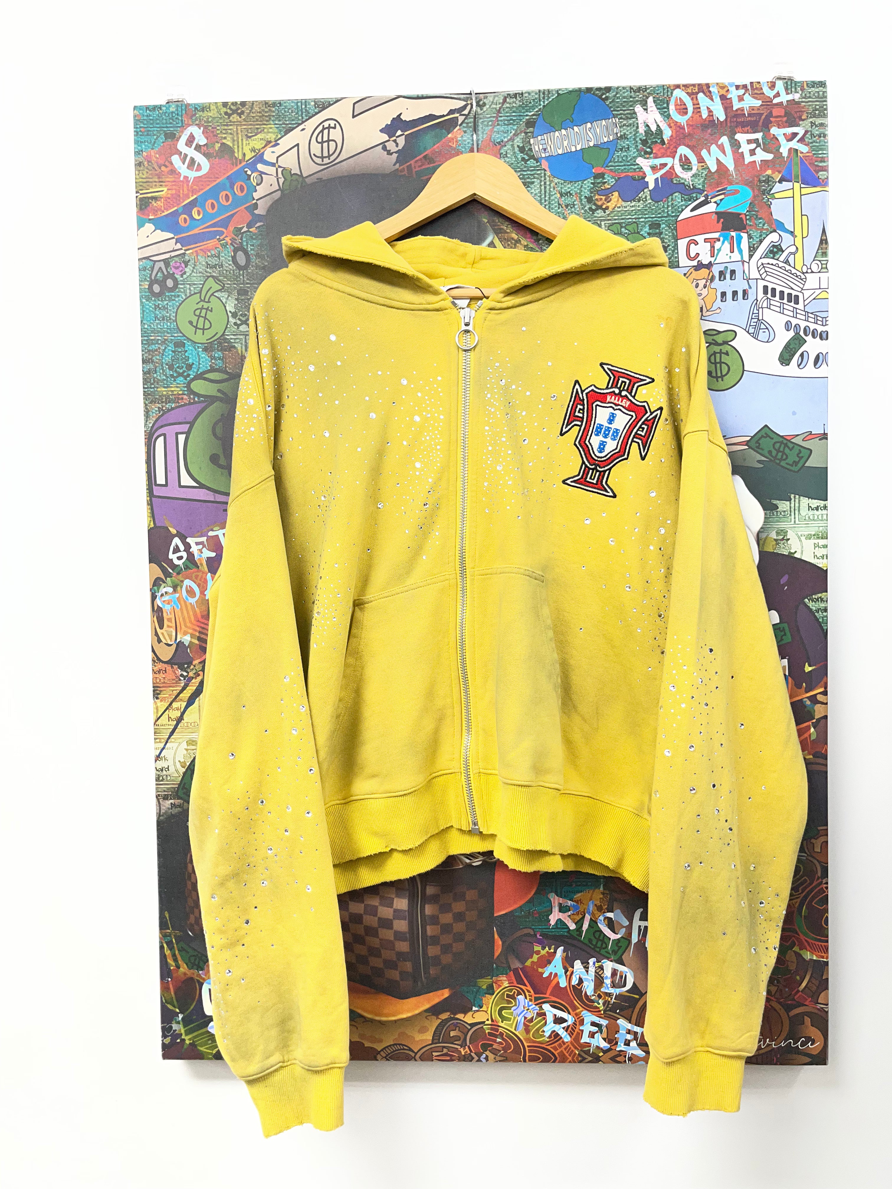 Vale Yellow Sun Cluster Zip Up