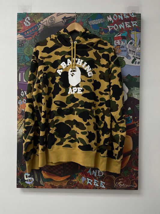 Bape Camo Ape Head Hoodie Used 2XL Fits Xl