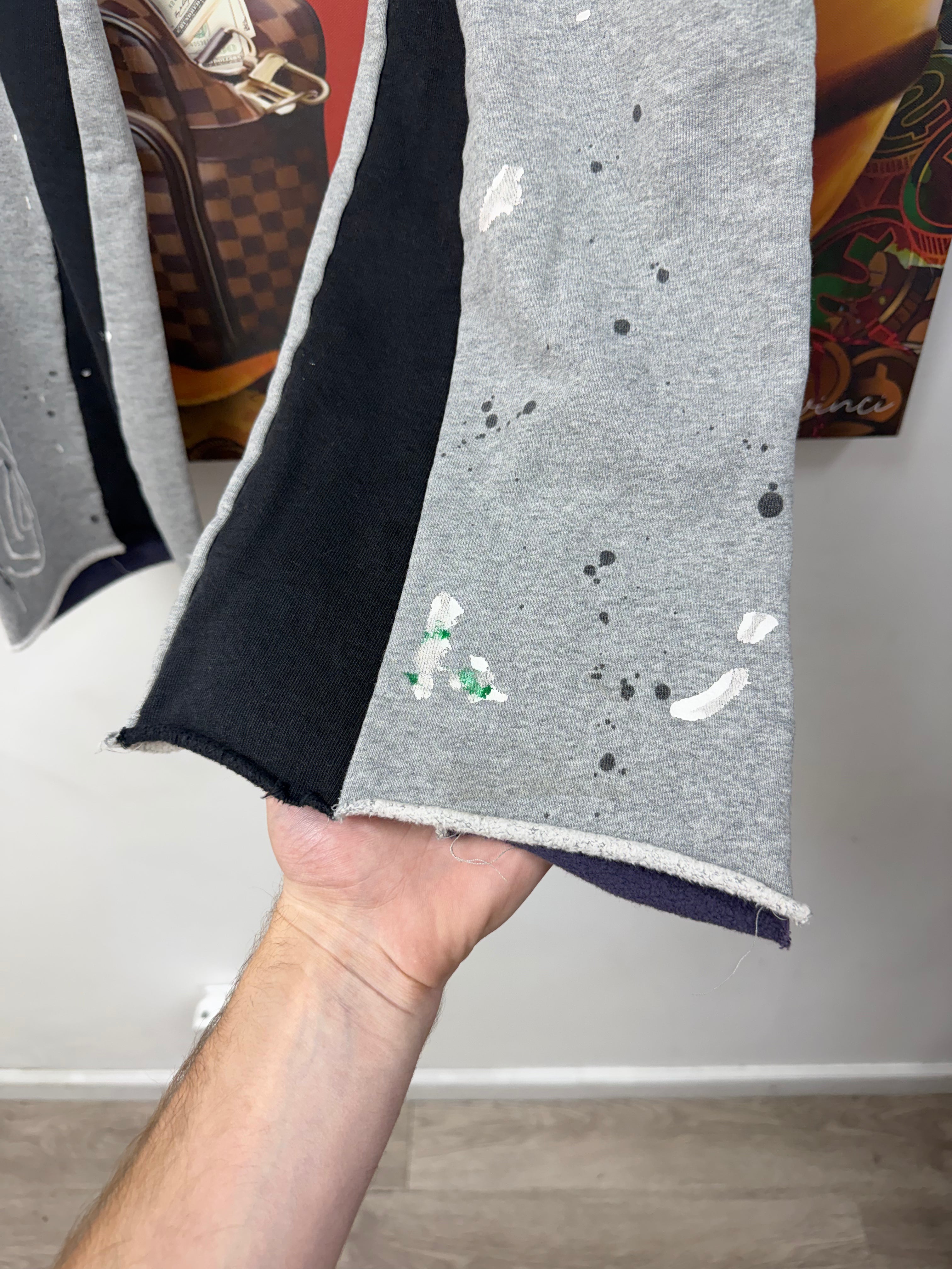 Gallery Dept Grey Paint Splatter Flared Sweats