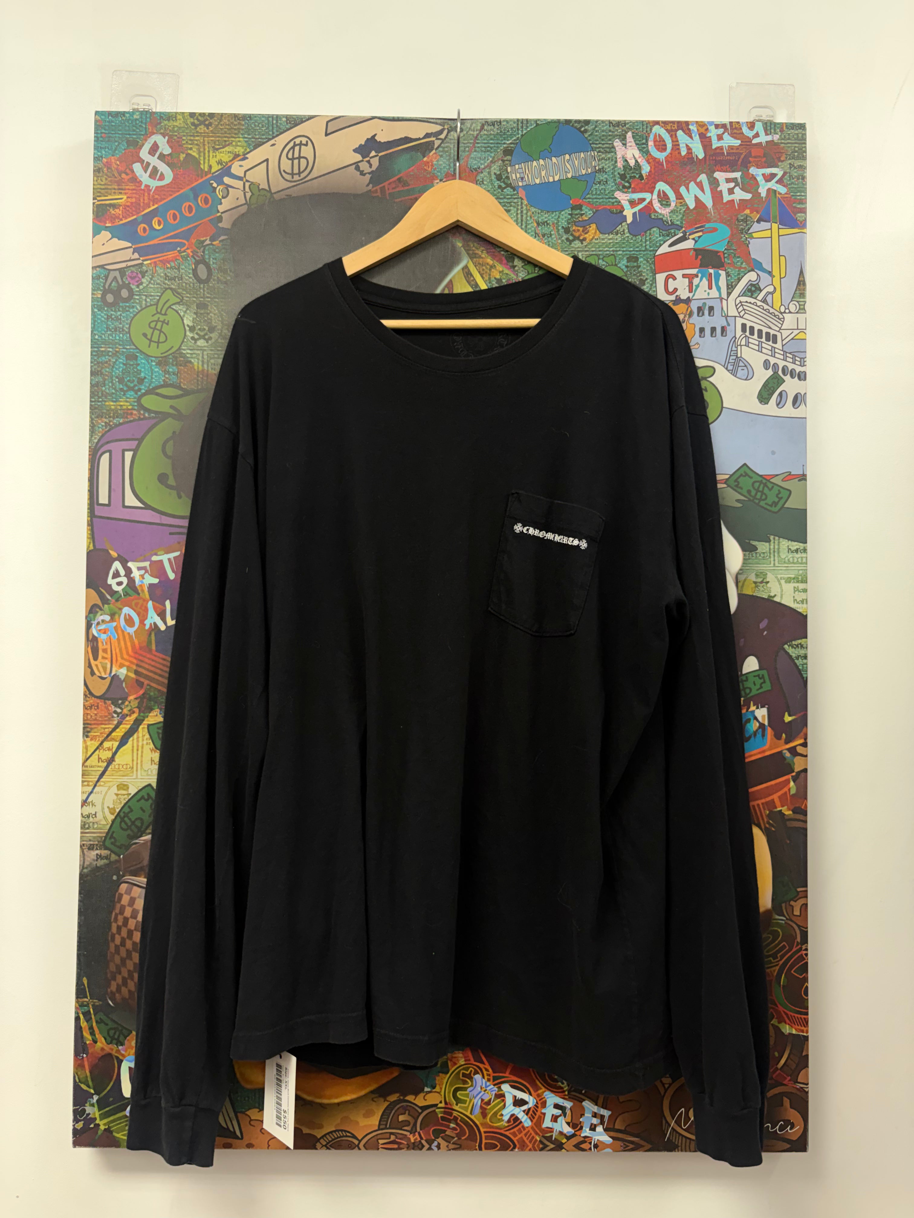 Chrome  Hearts Black Cemetery Spine Long Sleeve