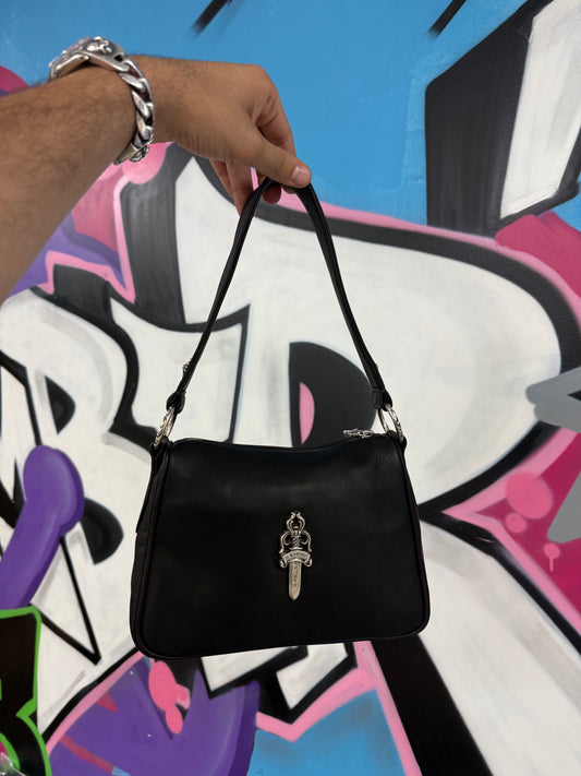 Chrome Hearts Black Leather Chicken Nugget Bag