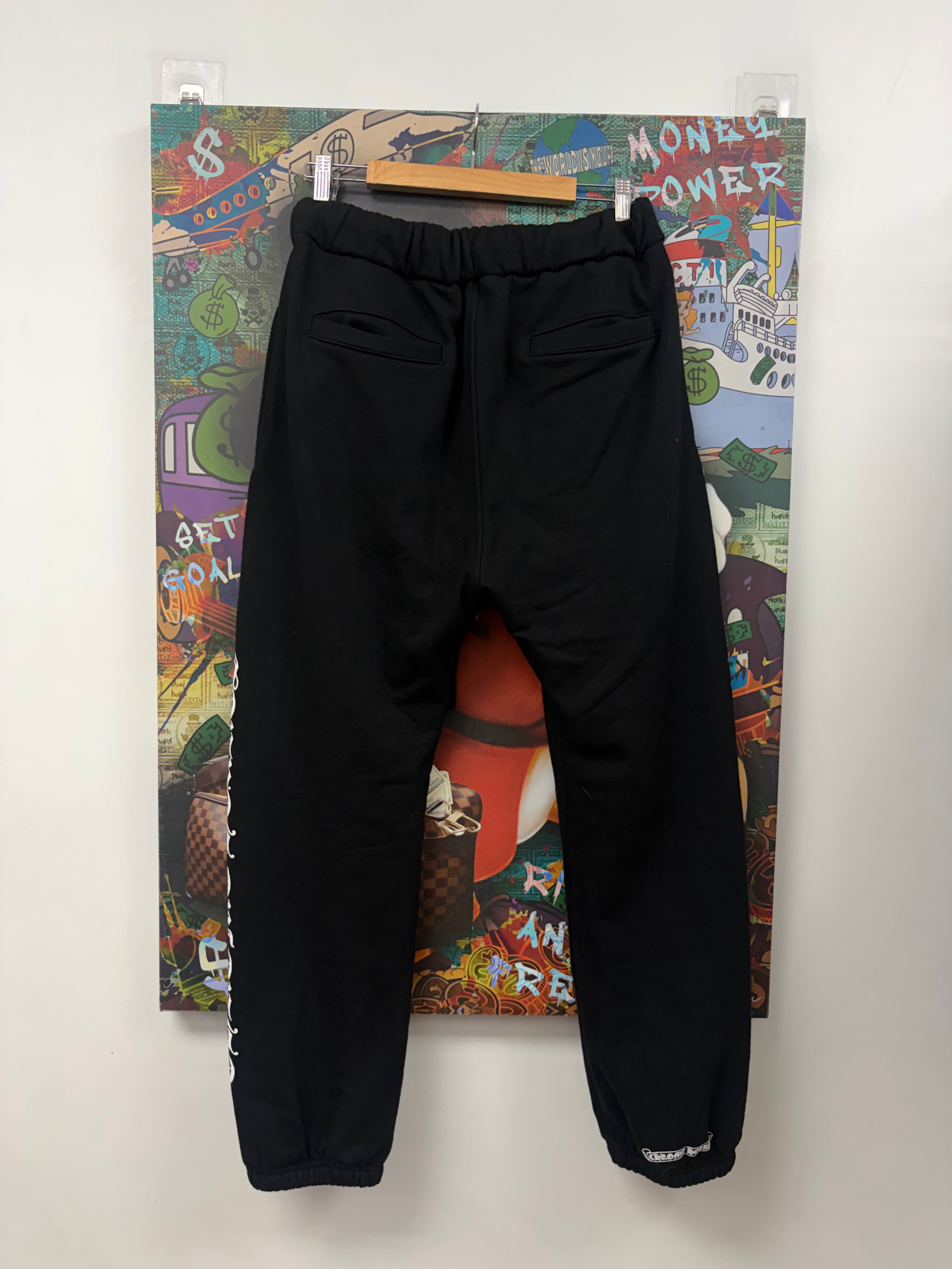 Chrome  Hearts Black Scroll Logo Sweats