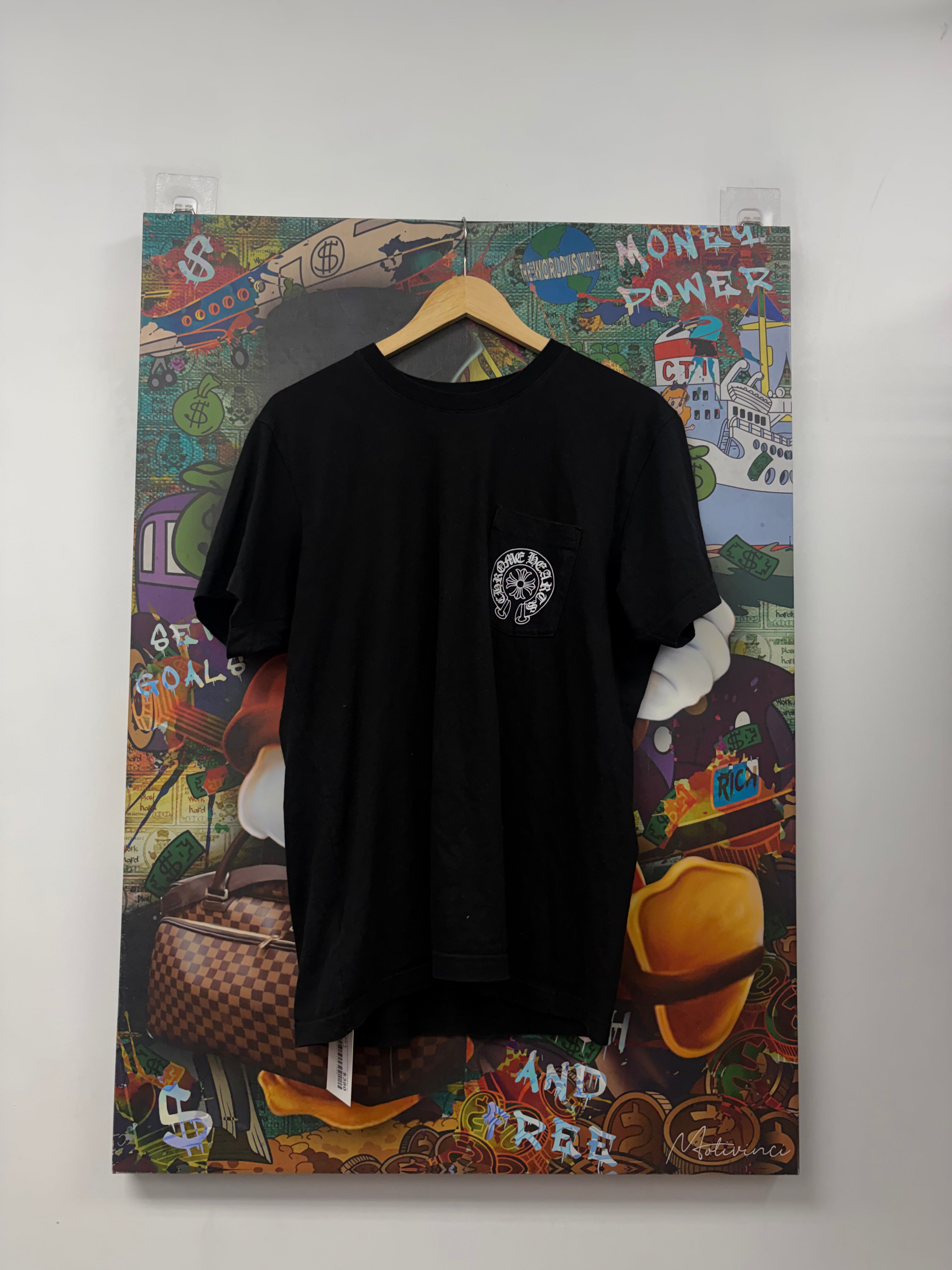 Chrome Hearts Black Horseshoe Los Angeles Tee