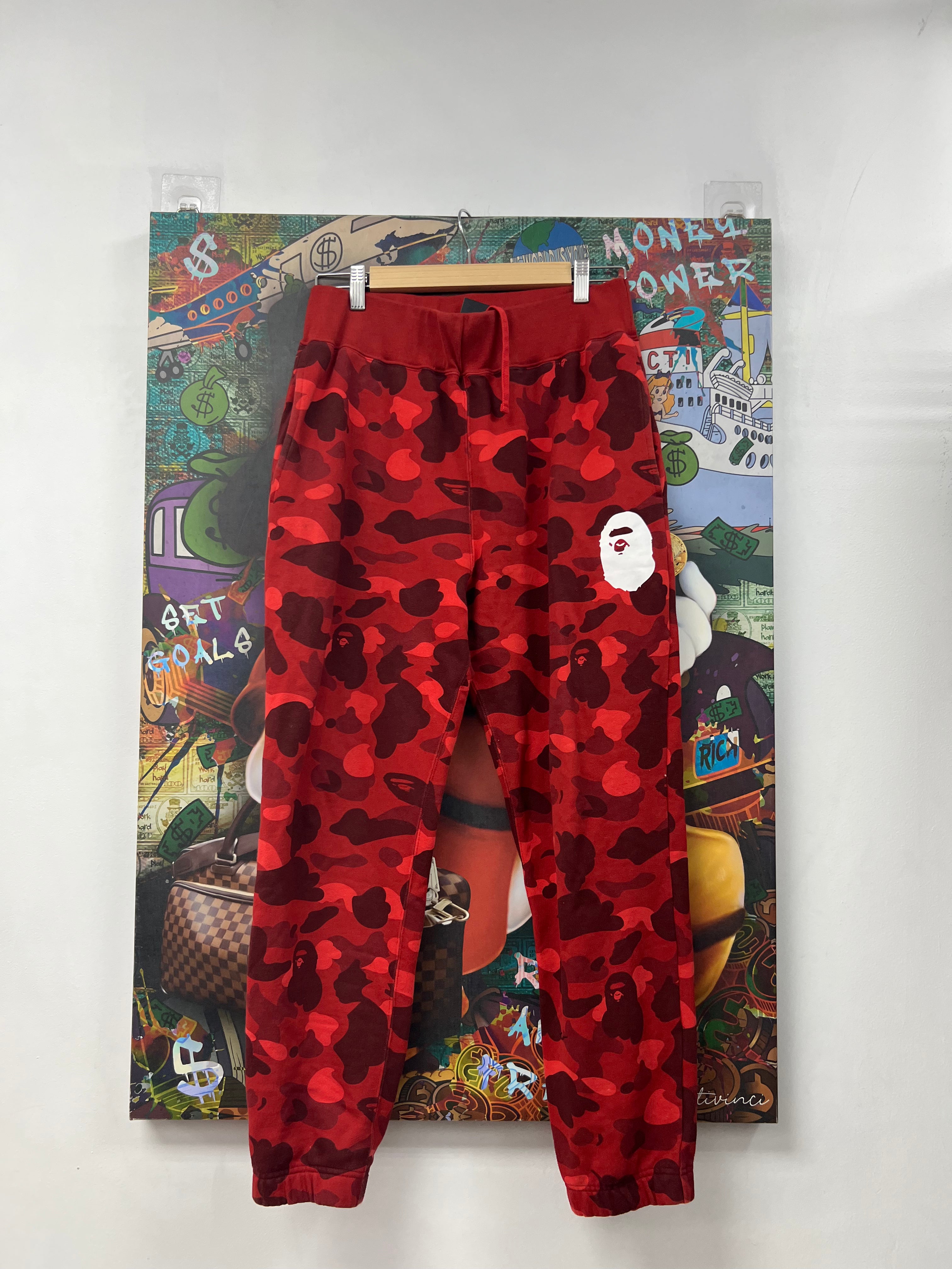 Bape Red Camo Head Sweats