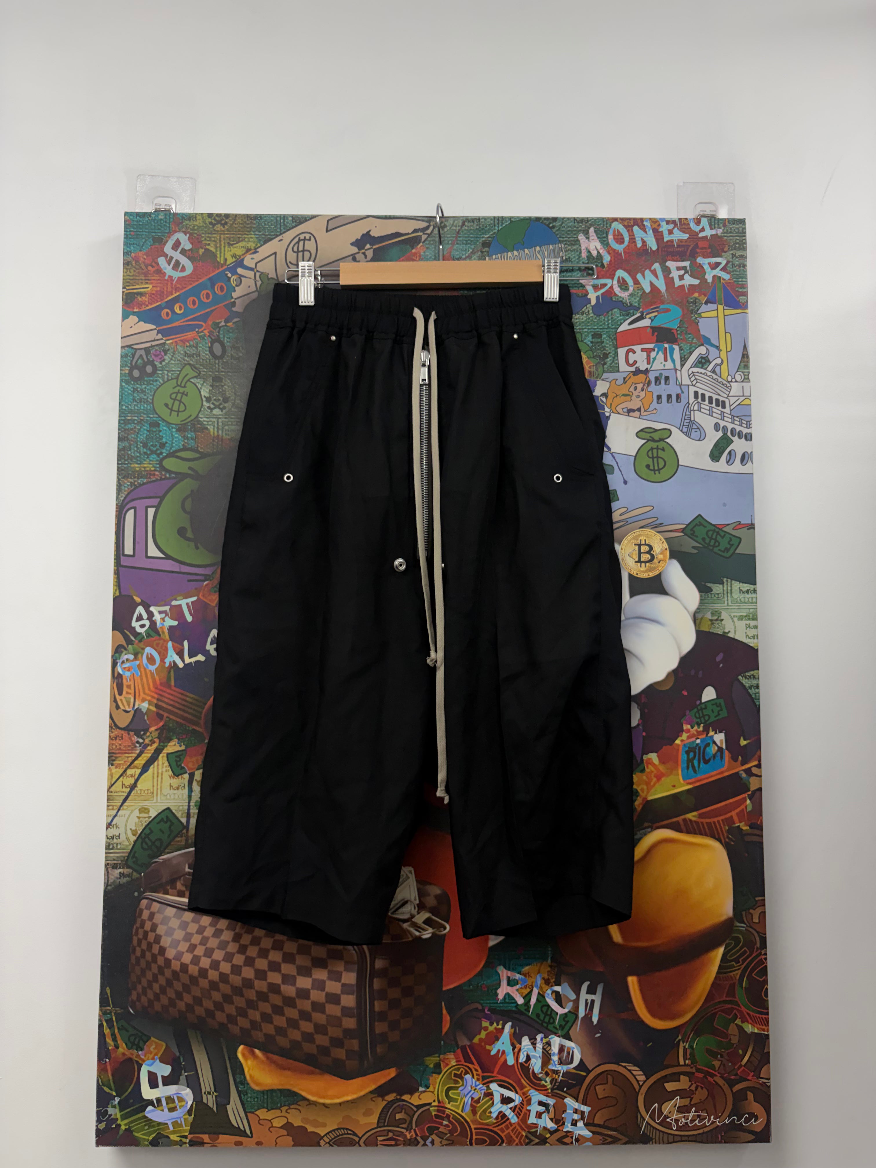 Rick Owens Black WG Bela Pods Shorts