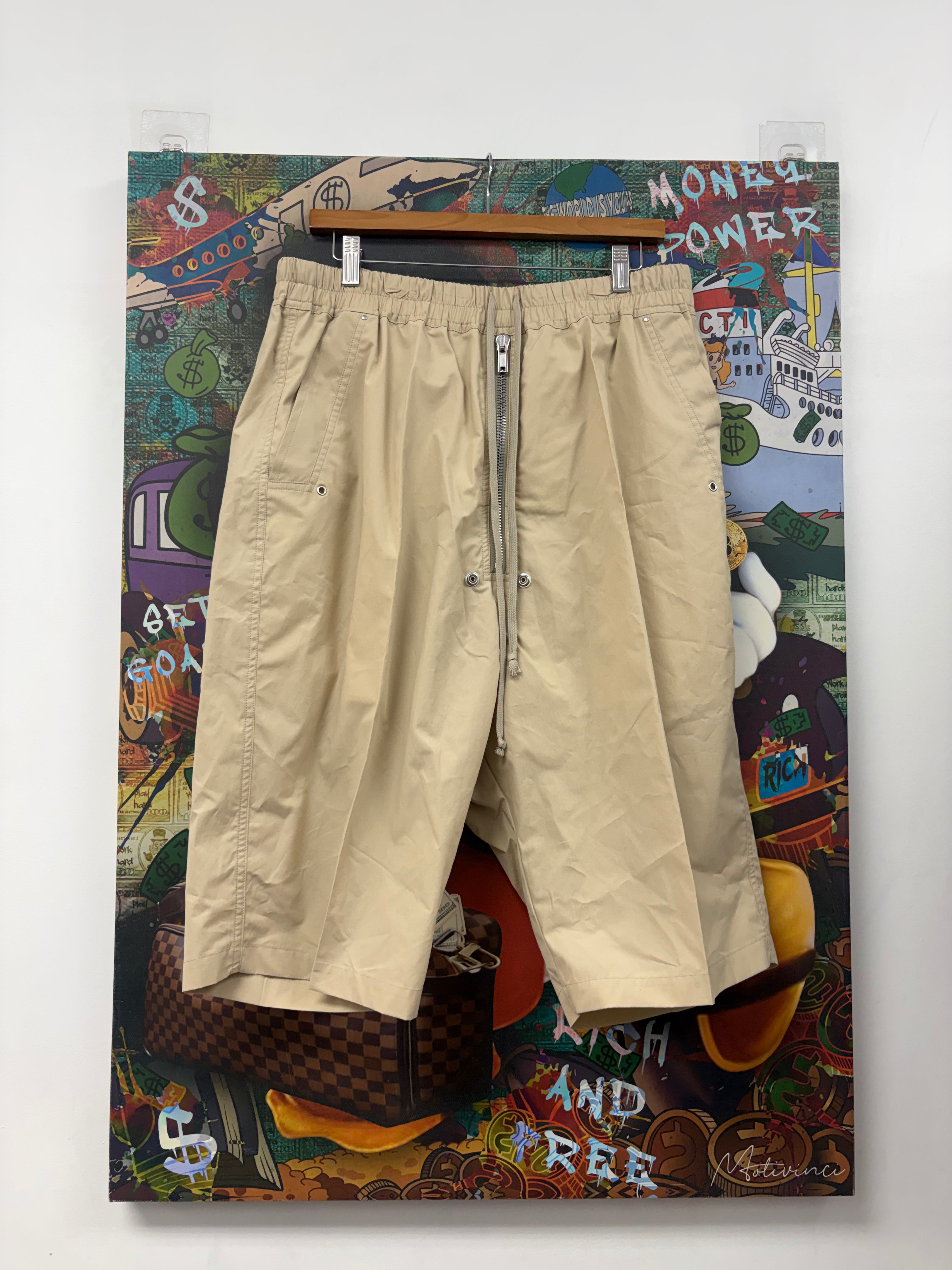 Rick Owens Sand Bela Pods Shorts