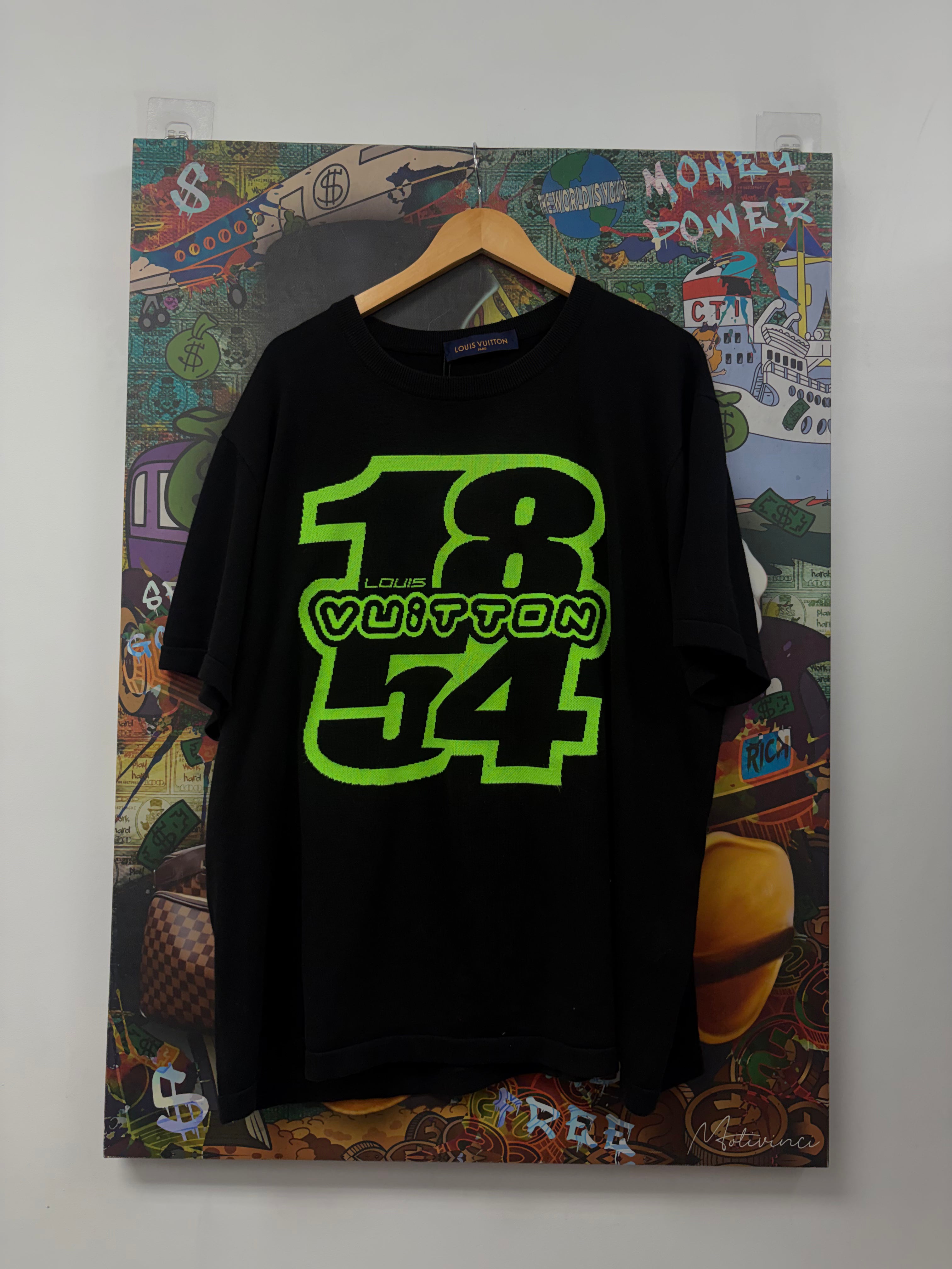Louis Vuitton Black Green Knit 1854 Tee