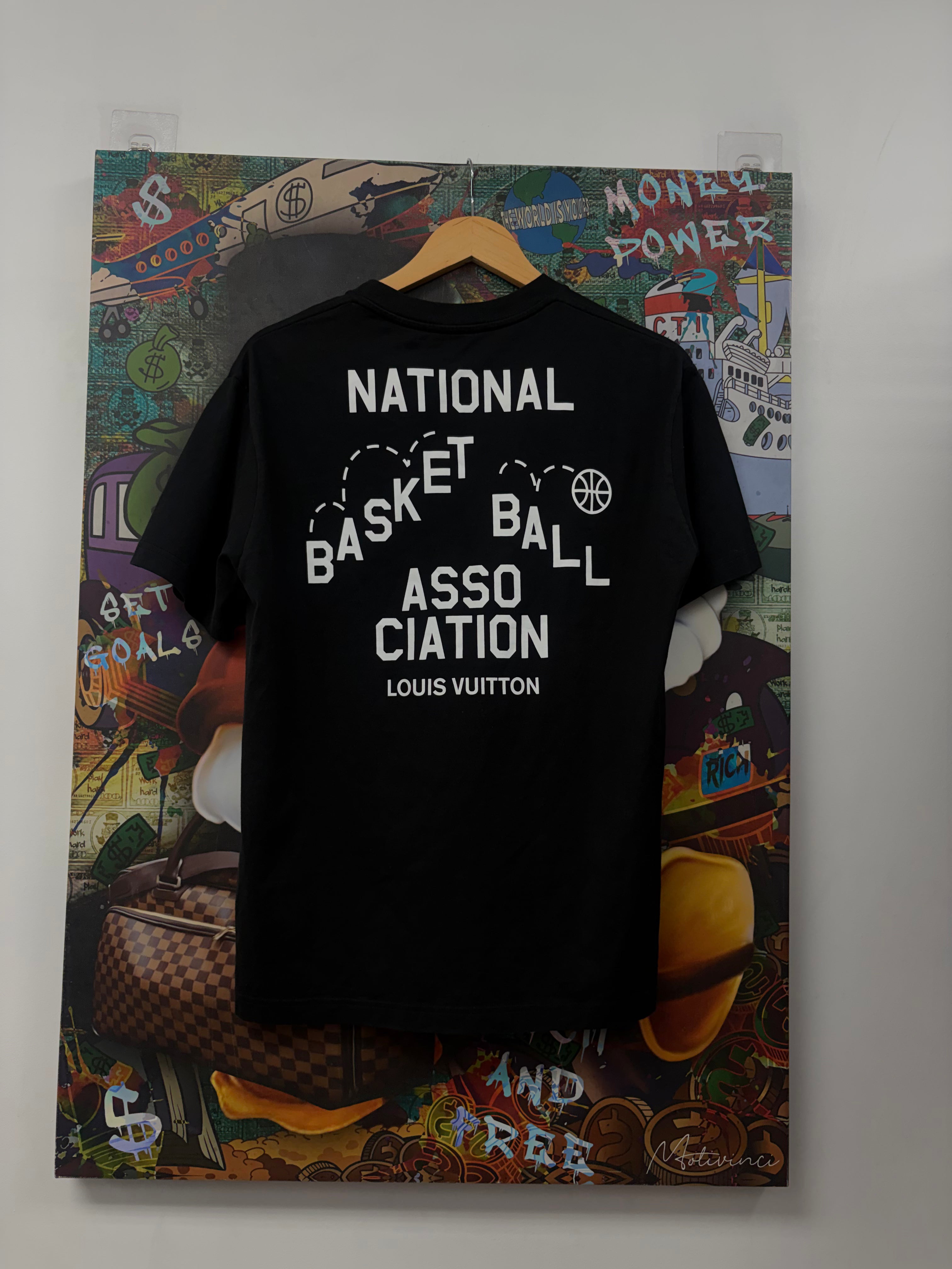 Louis Vuitton Black NBA Logo Tee