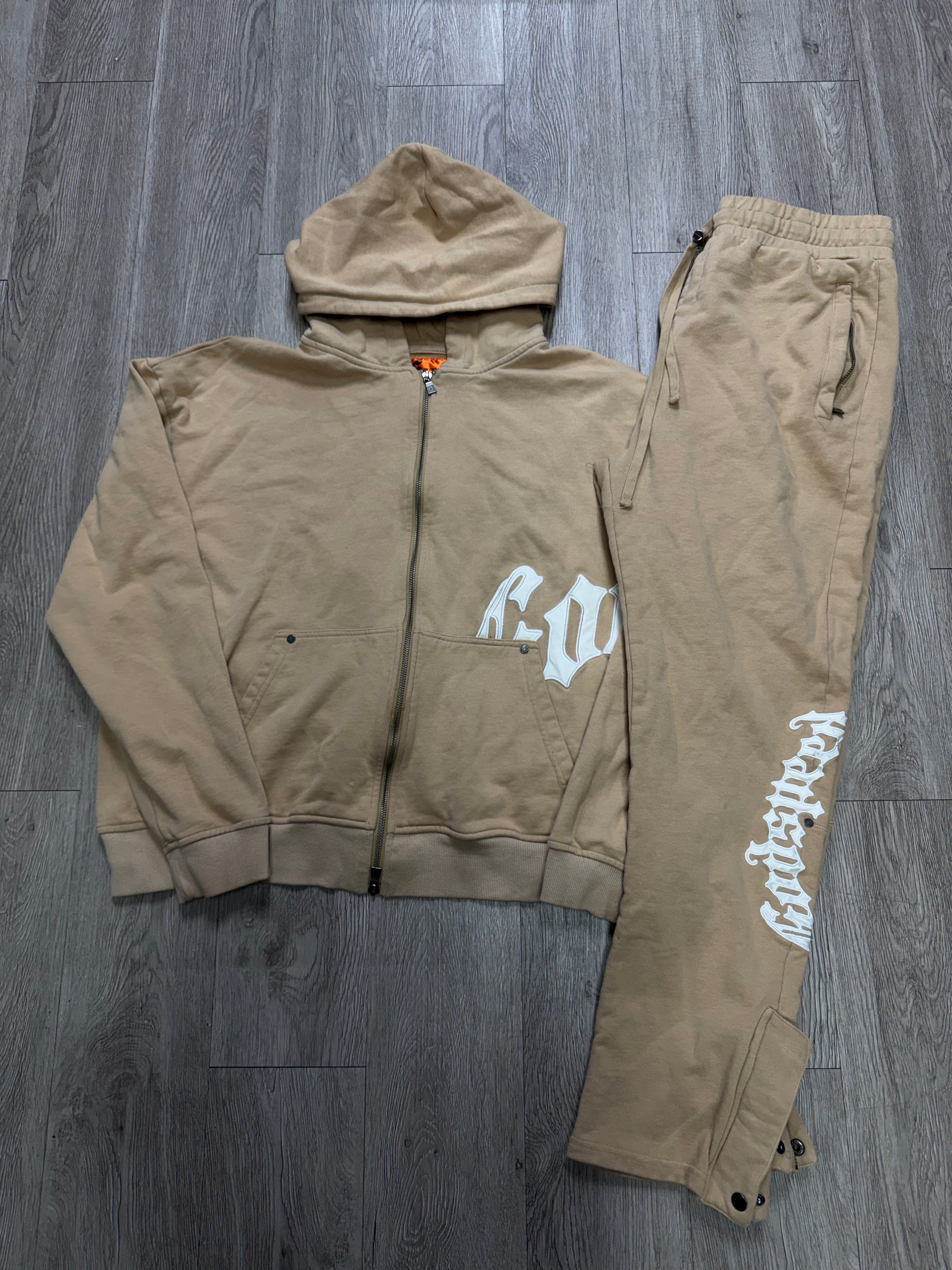 Godspeed Tan White Sweatsuit