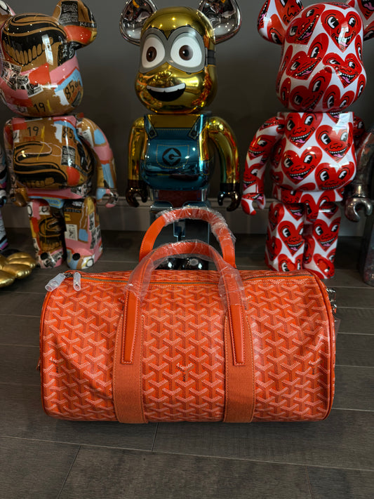 Goyard Barrel 40 Sports Bag Orange New
