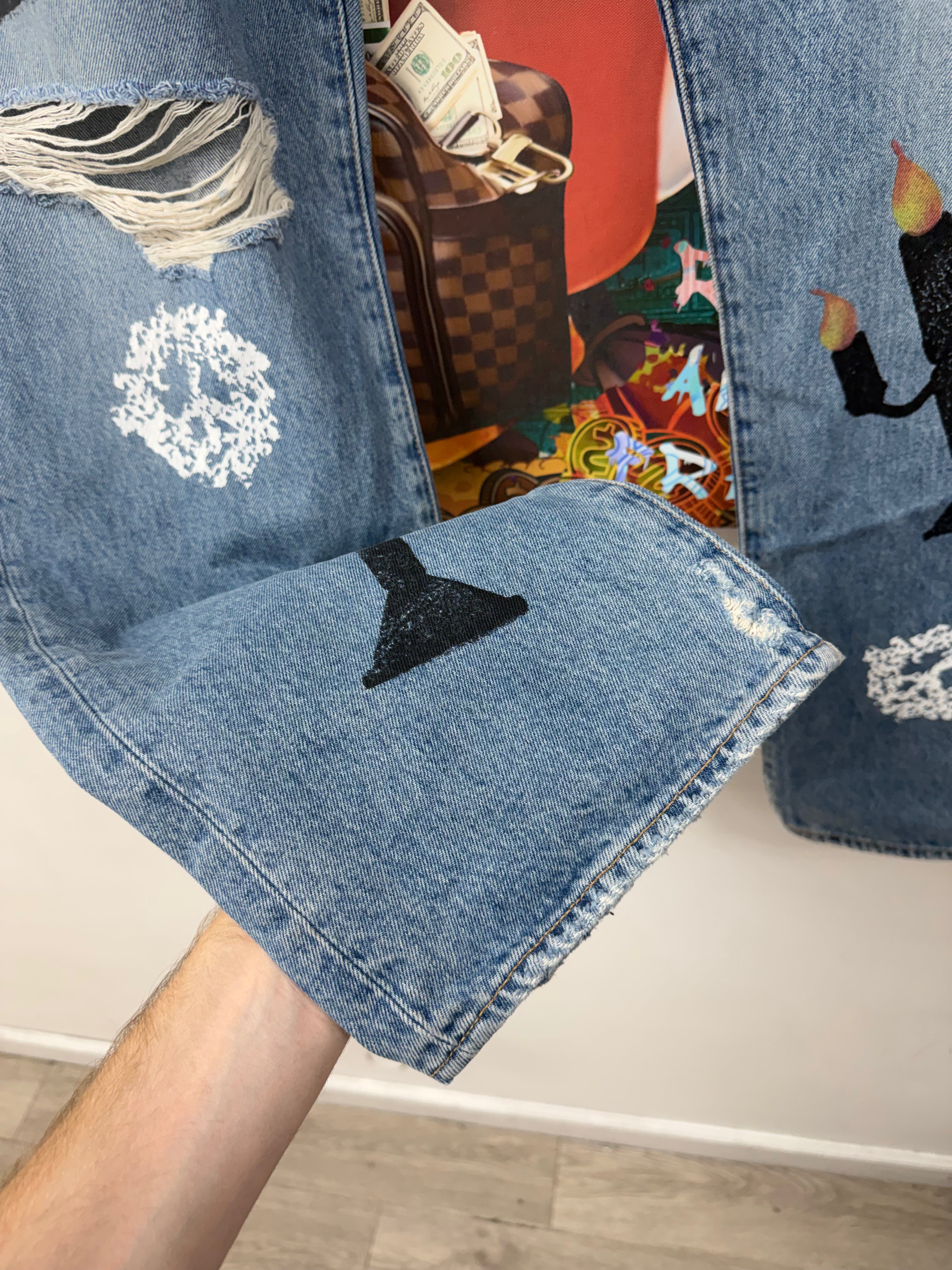 Denim Tears x Off-White Virgil Cotton Wreath Jeans