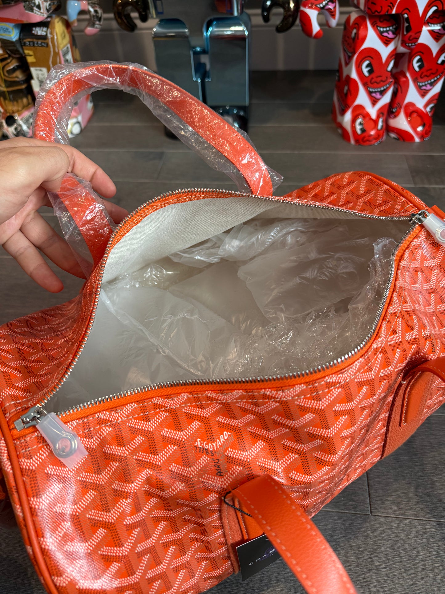 Goyard Barrel 40 Sports Bag Orange New
