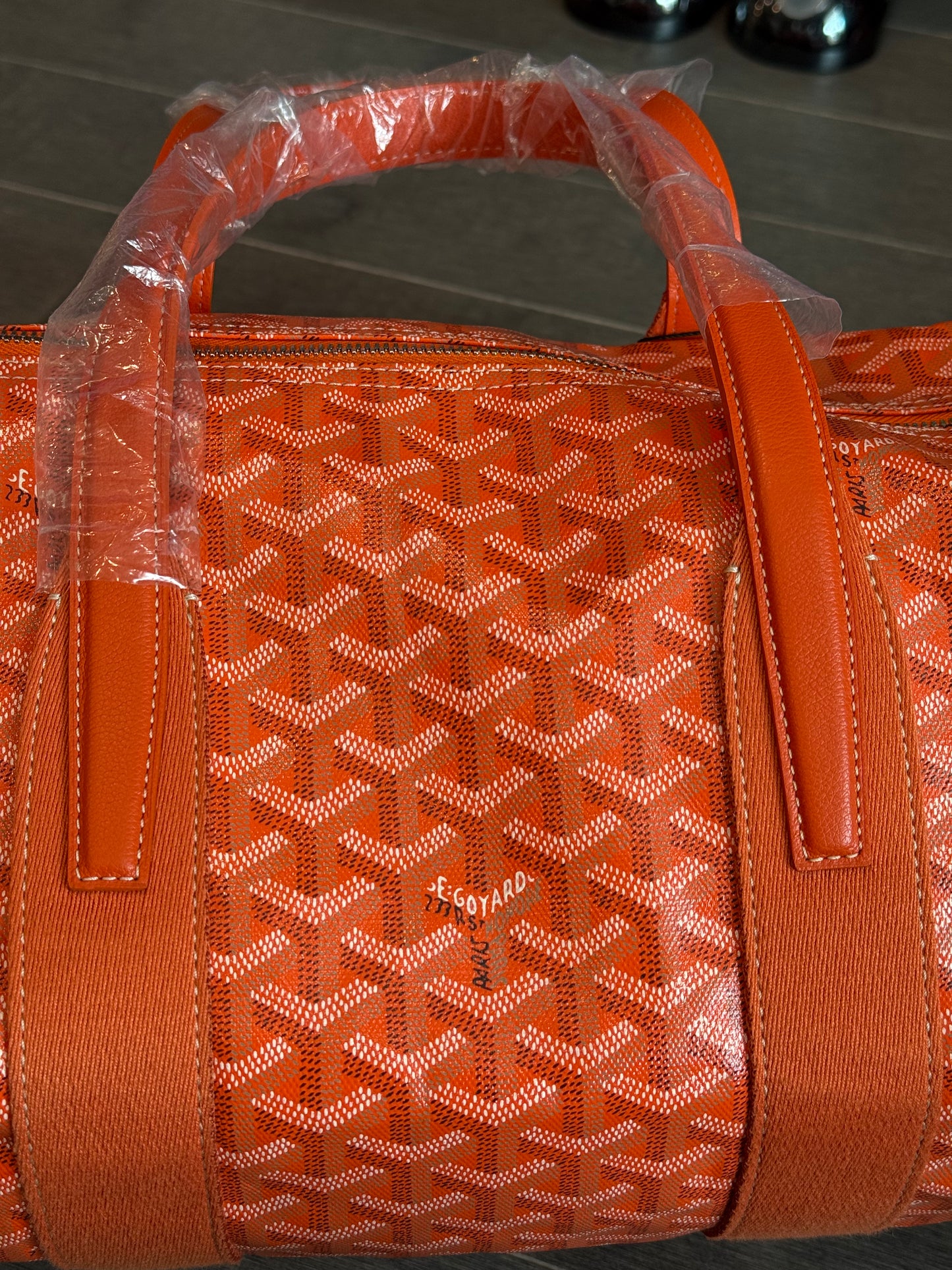 Goyard Barrel 40 Sports Bag Orange New