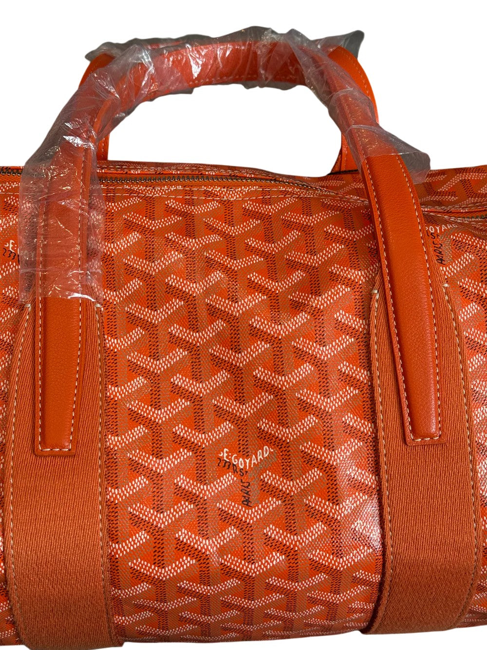 Goyard Barrel Sports Orange Bag