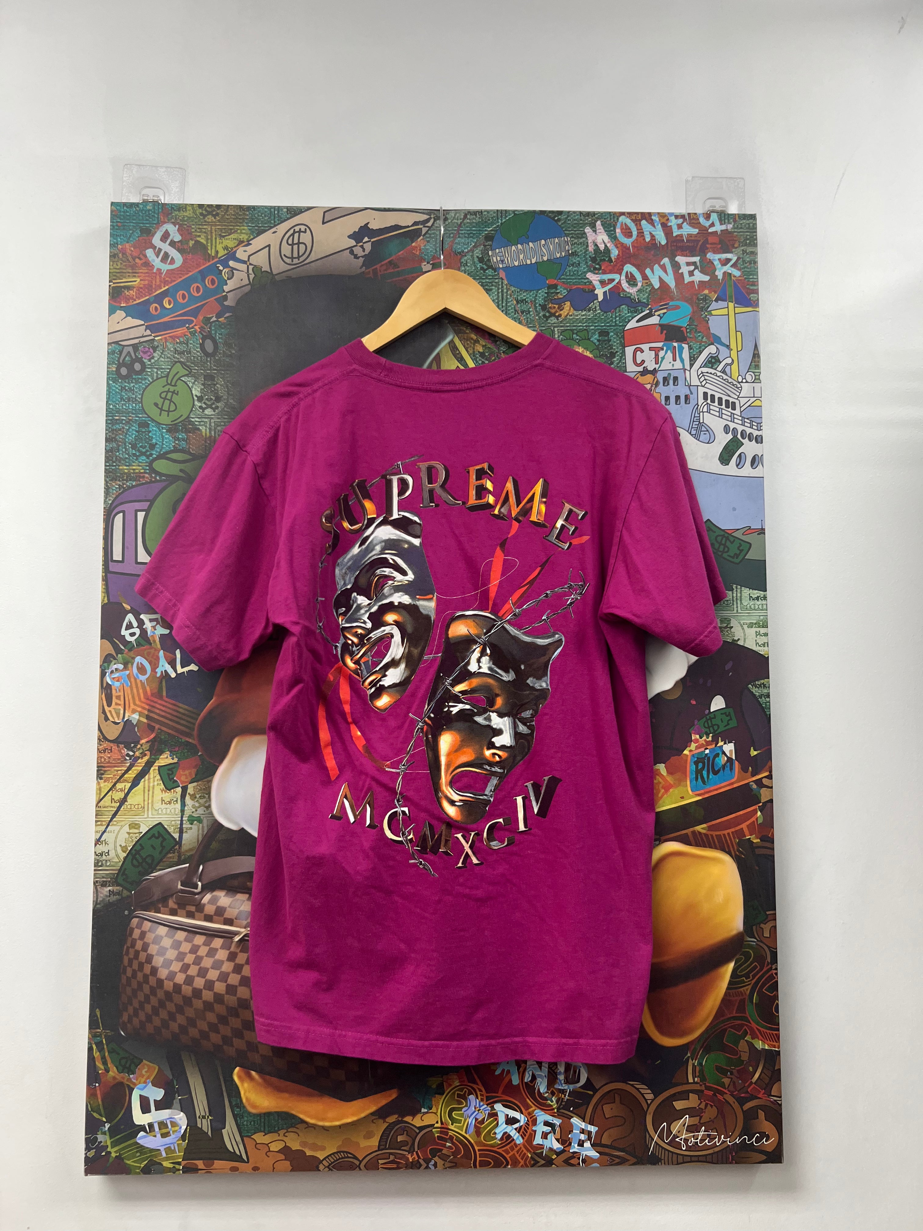 Supreme Laugh Now Magenta Tee