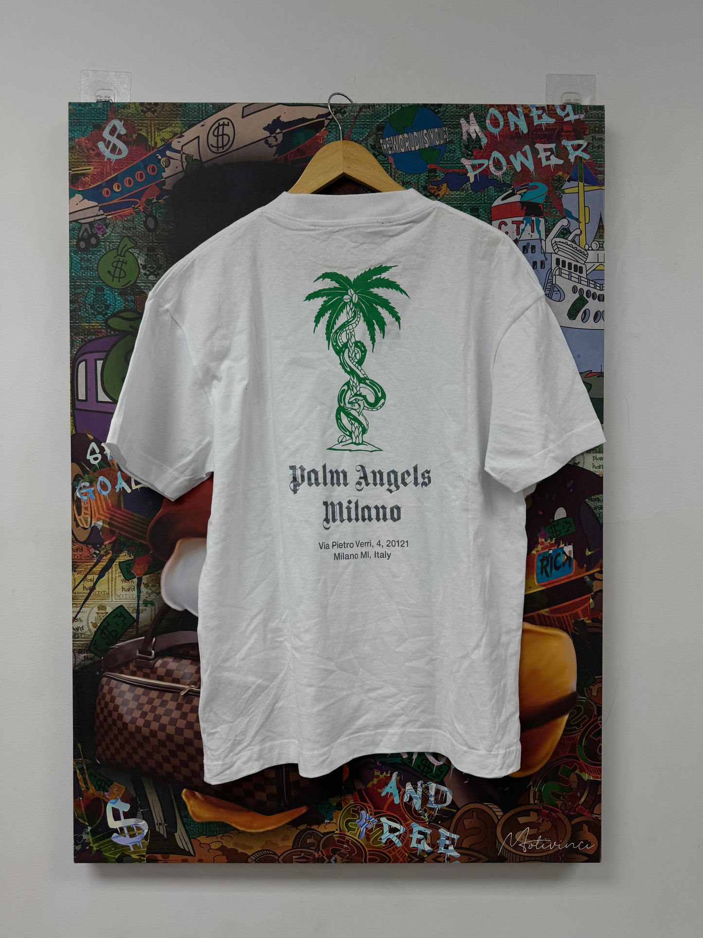 Palm Angels Milano Tee White New Medium No Tags