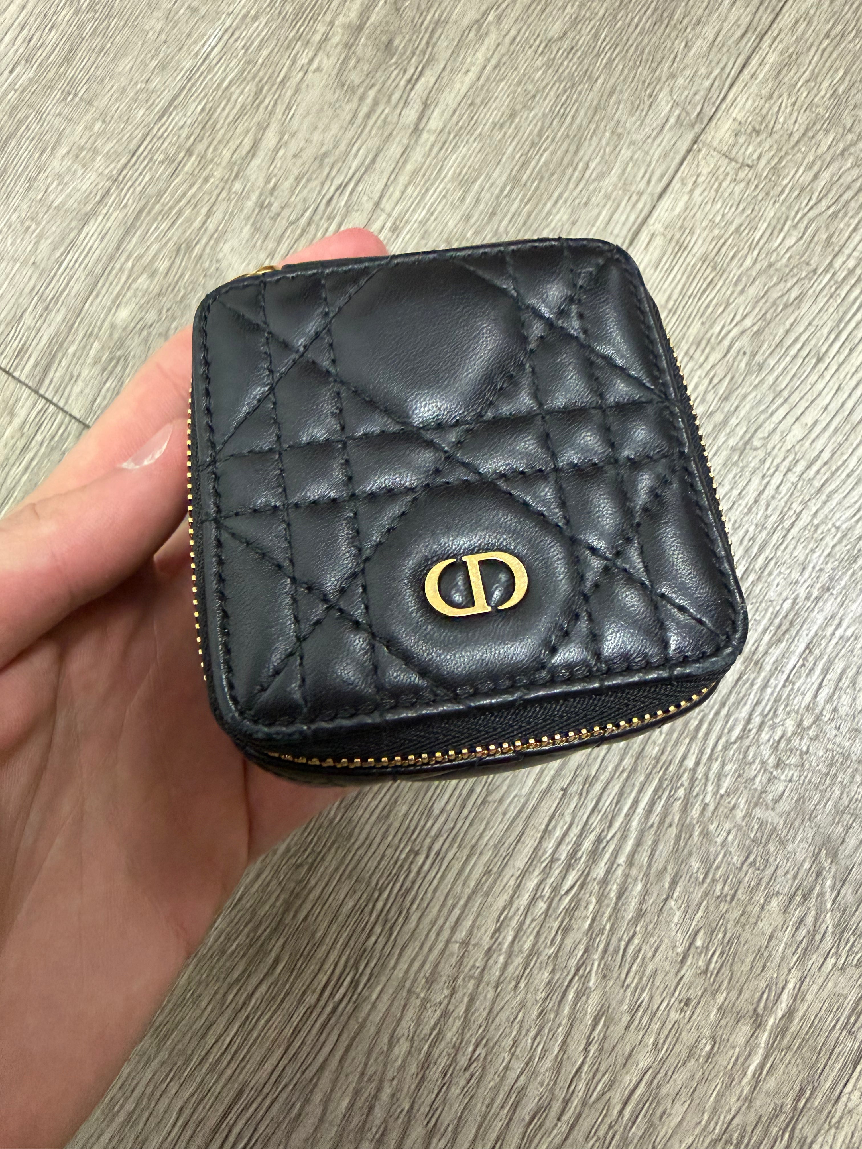Dior Black Jewelry Travel Bag