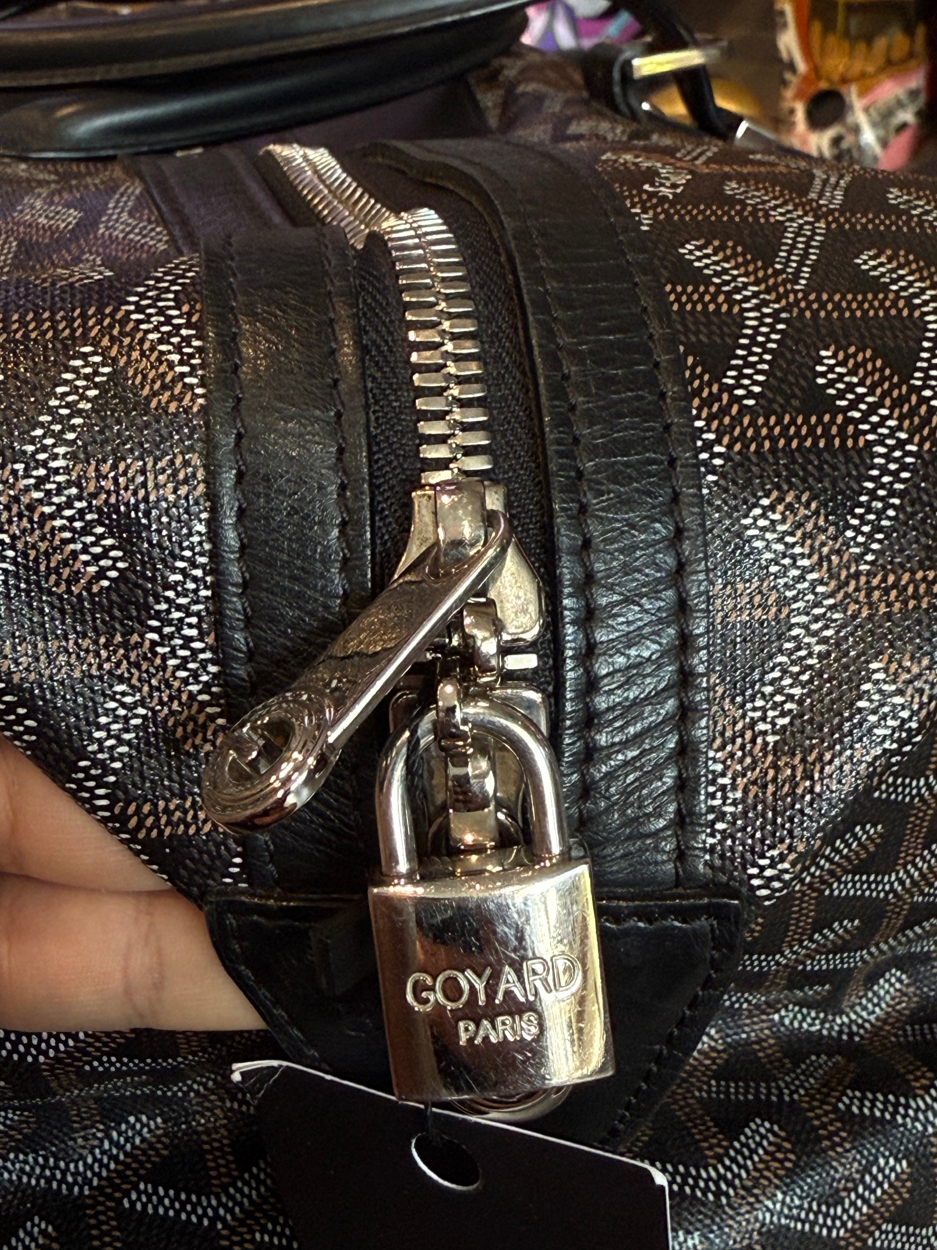 Goyard Duffle Bag Black Used 45