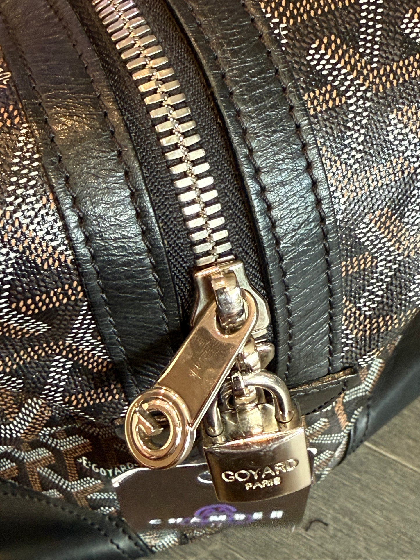 Goyard Duffle Bag Black Used 45