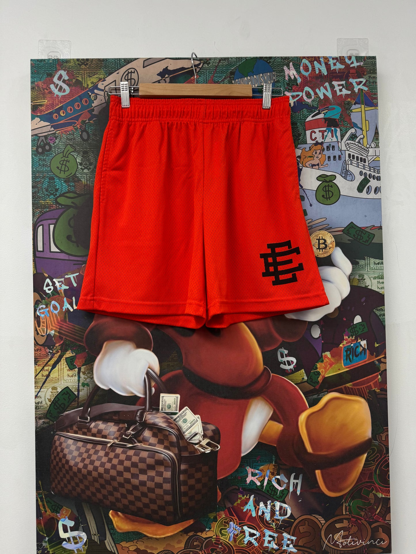 EE Shorts Orange  New Large With Tags