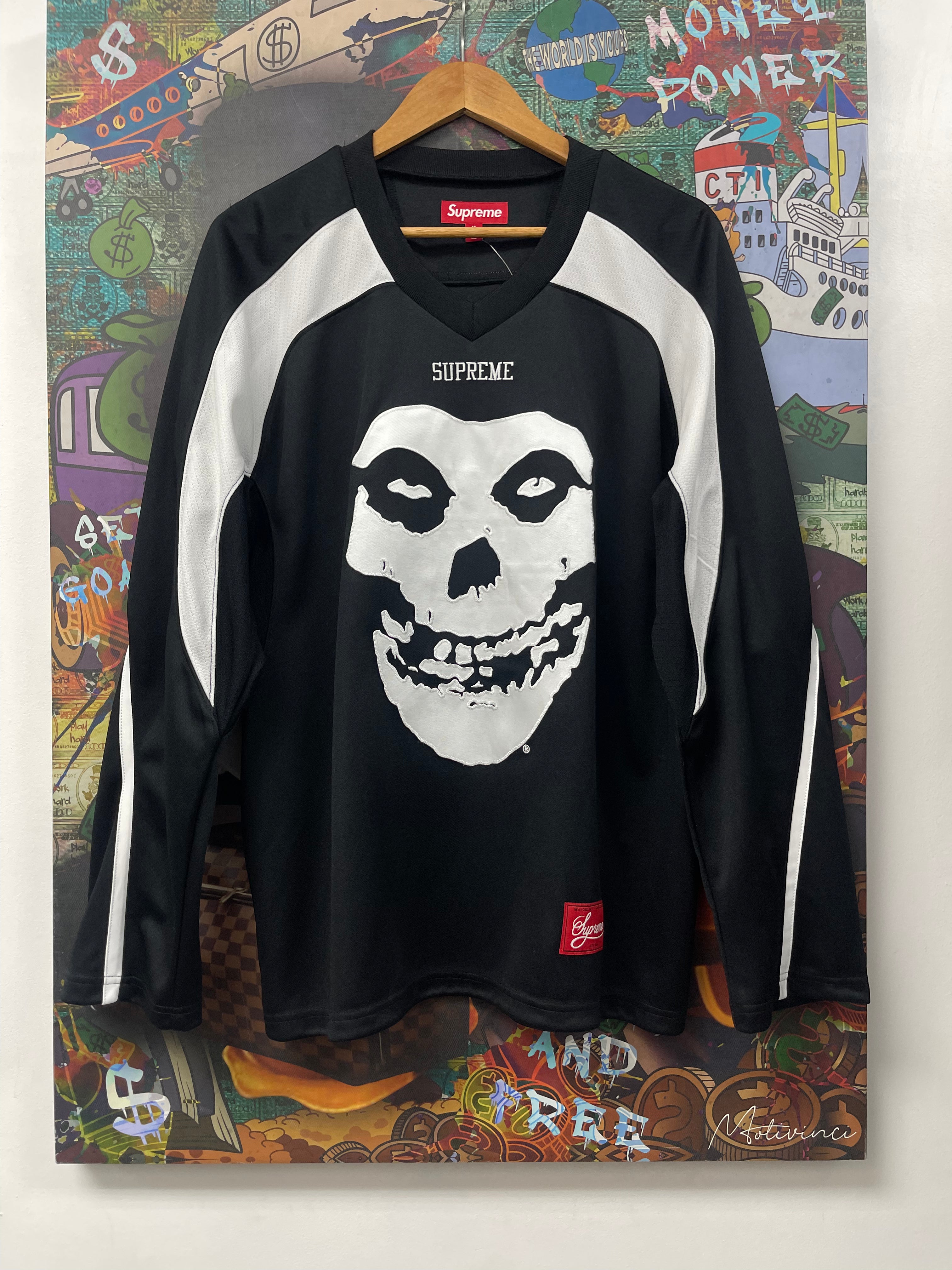 Supreme Black Misfits Hockey Jersey