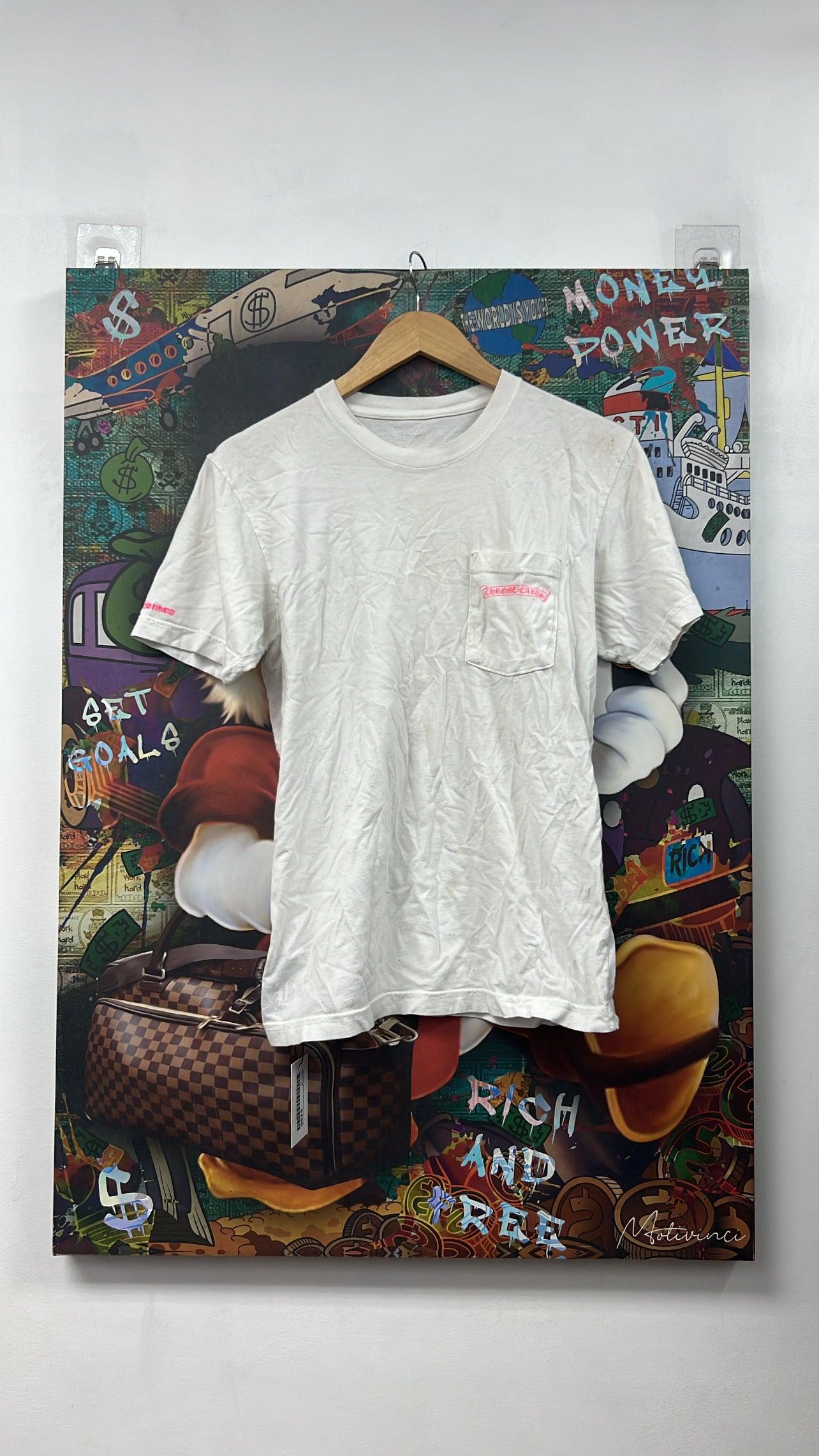 Chrome Hearts White Hot Pink Tee
