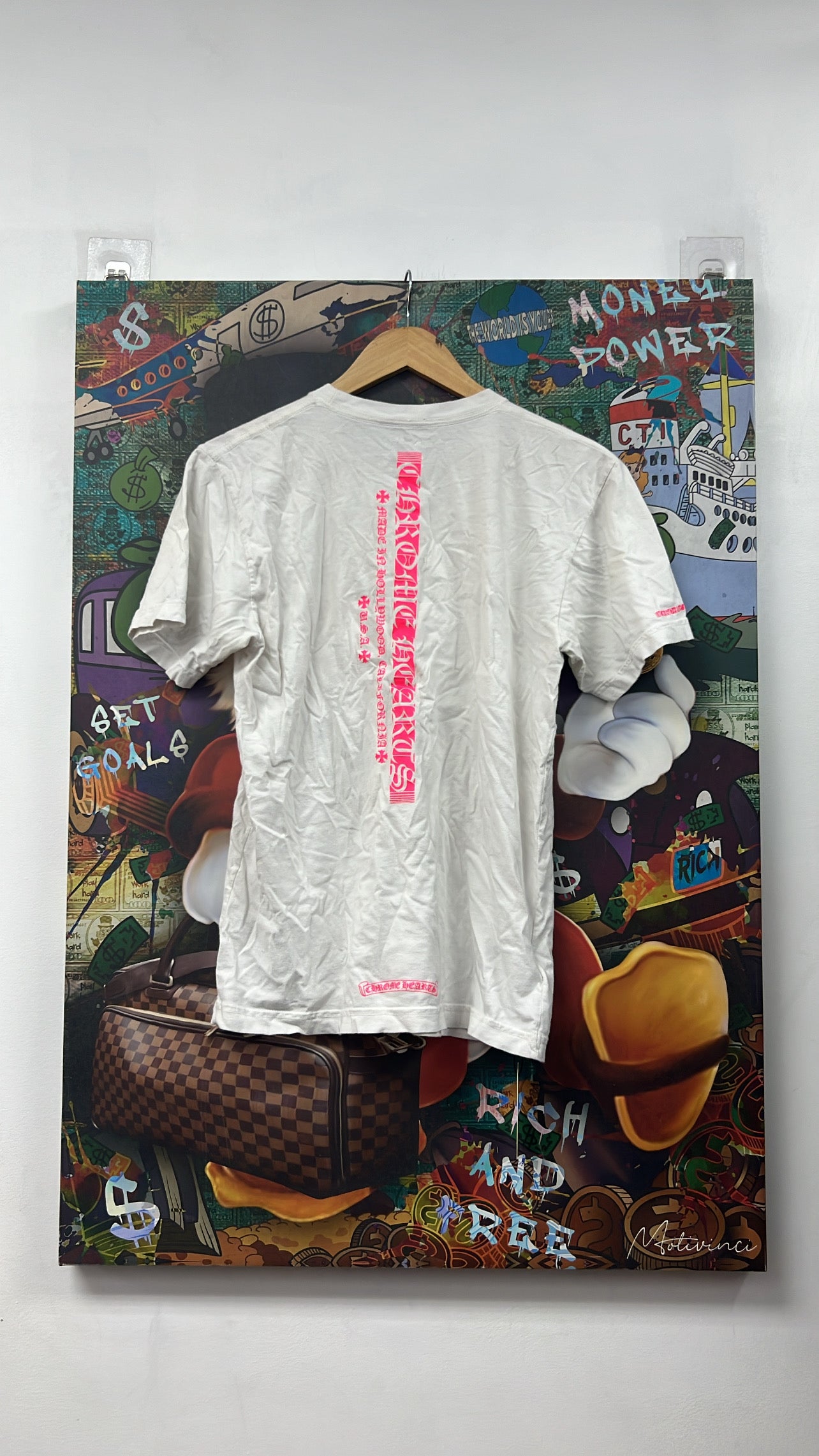 Chrome Hearts White Hot Pink Tee