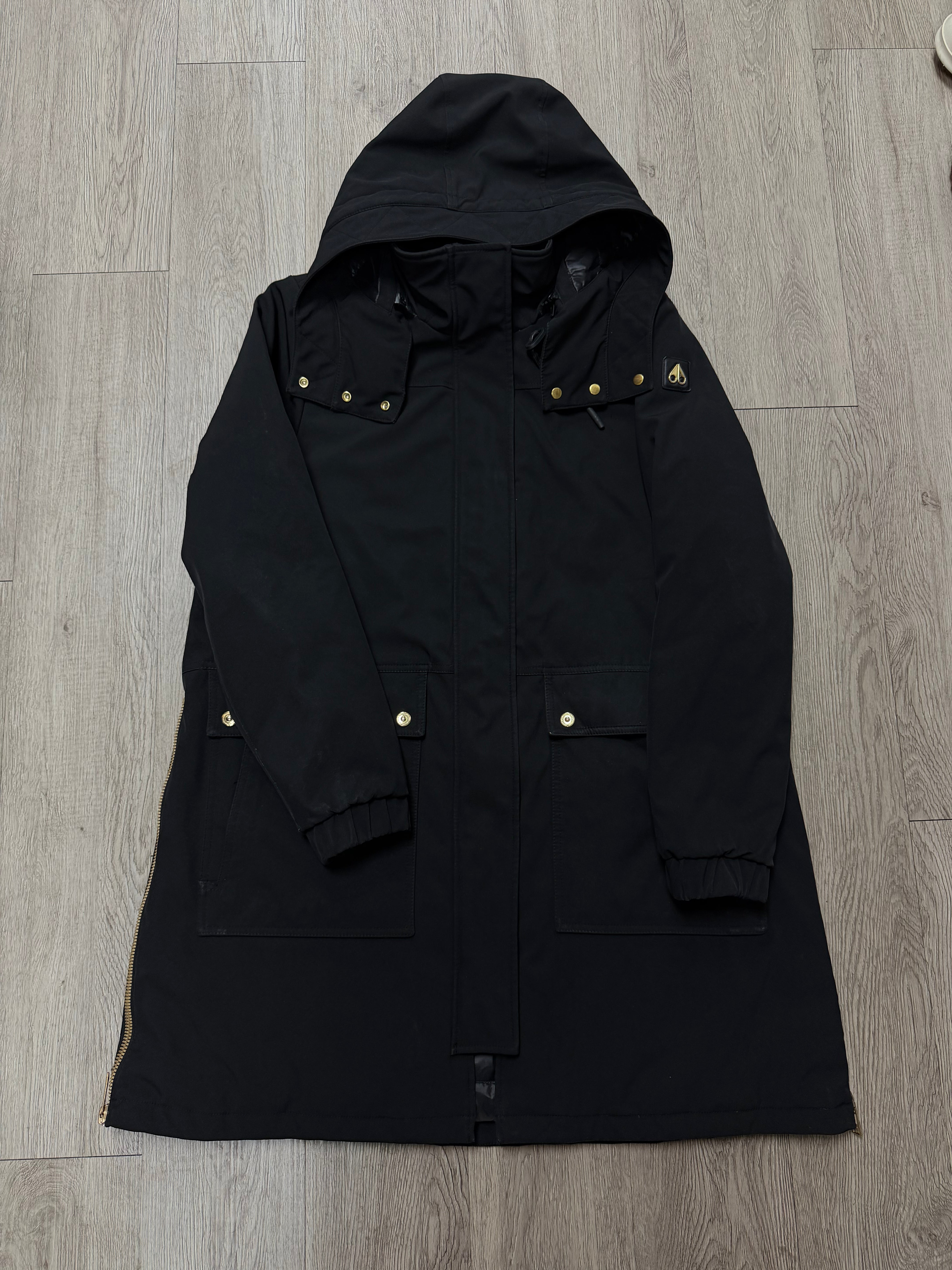 Moose Knuckles Black Gold Parka Jacket