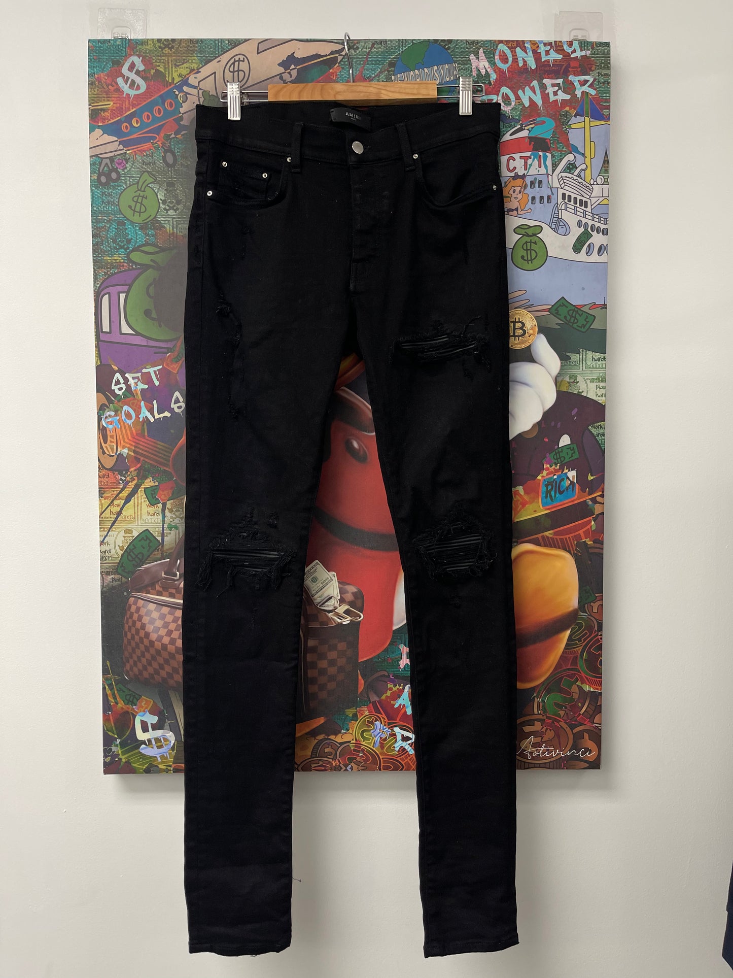 Amiri MX1 Black Black Patch Used 33