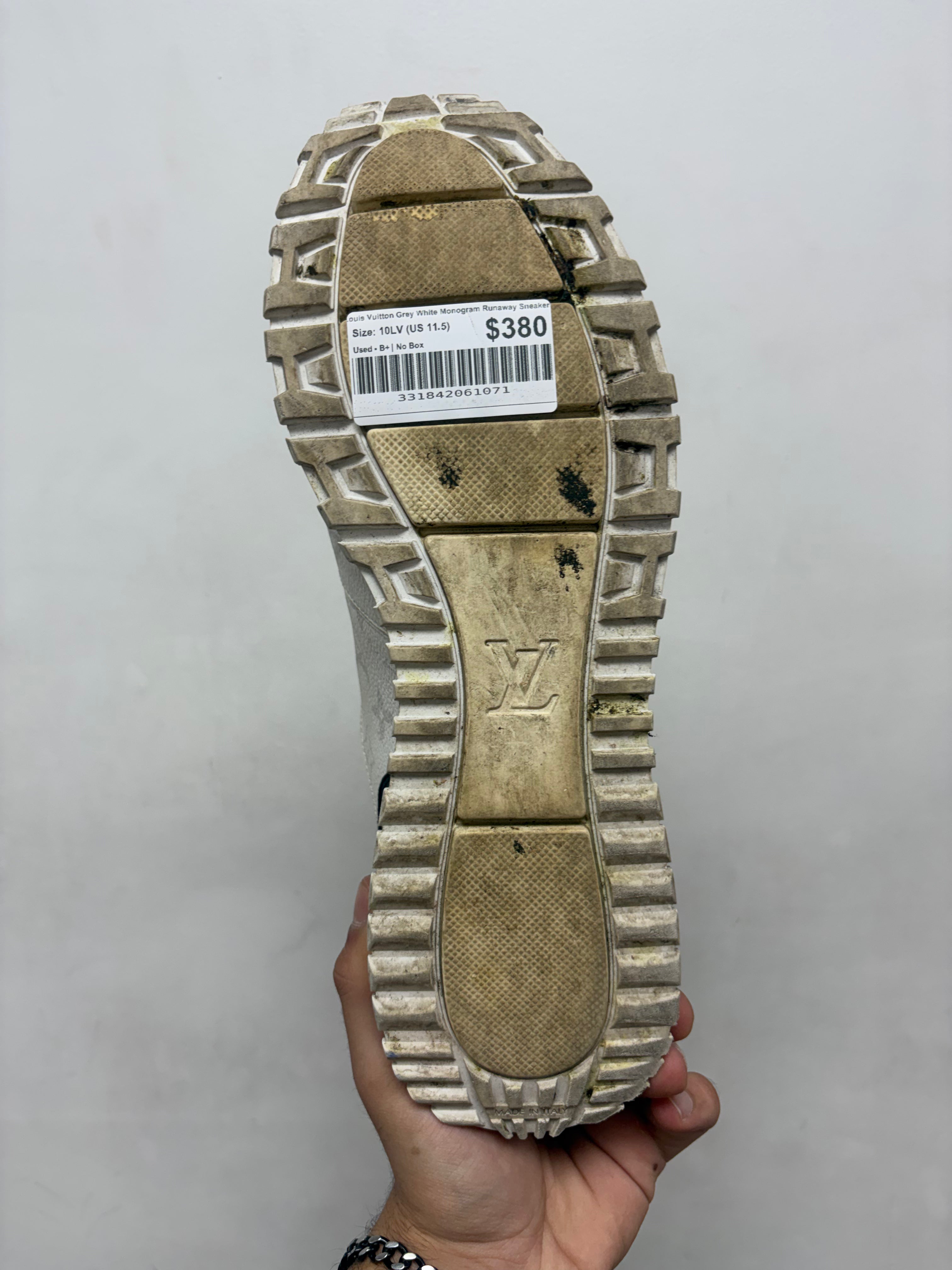 Louis Vuitton Grey White Monogram Runaway Sneakers