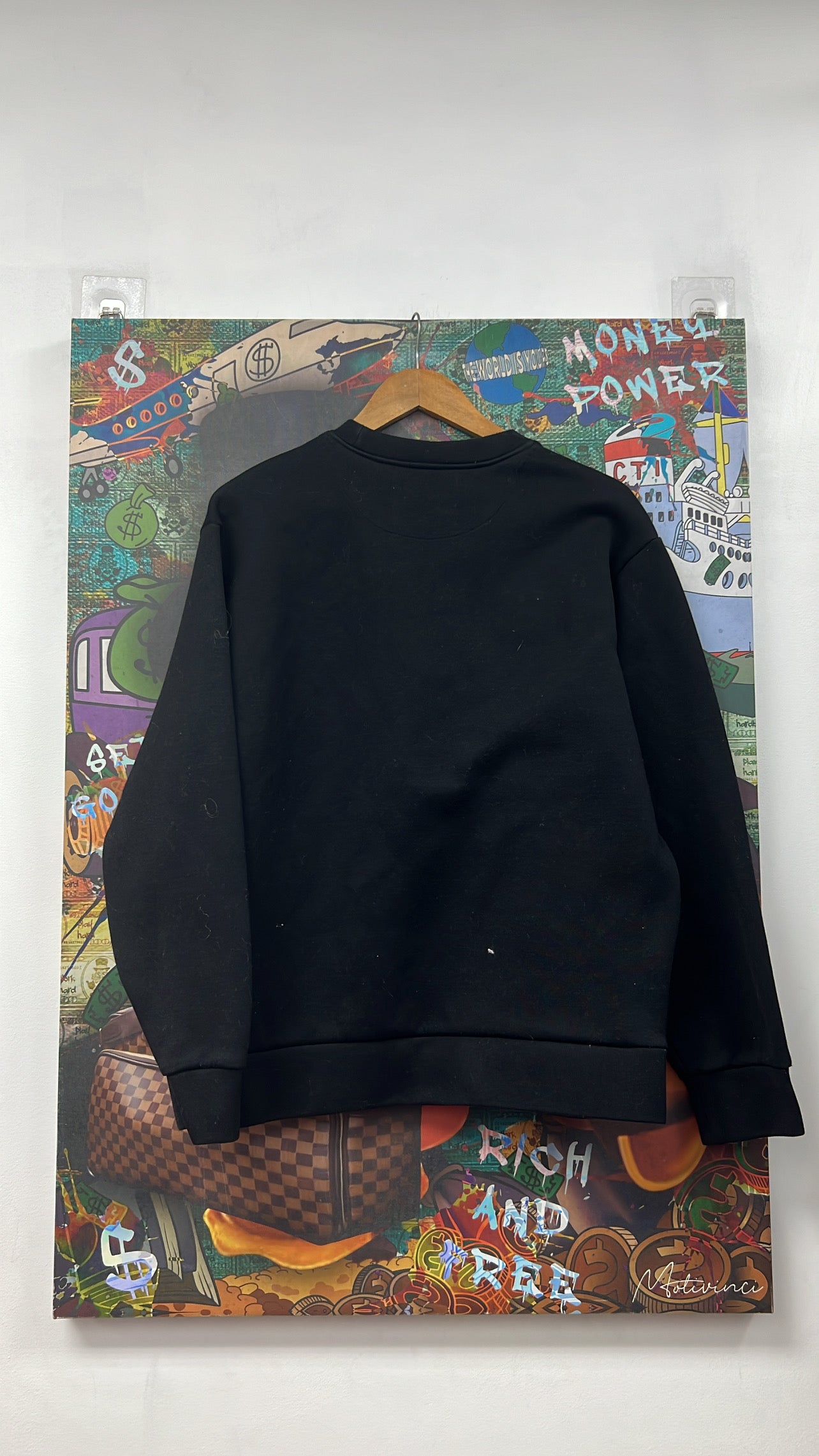 Prada Black Nylon Pocket Crewneck
