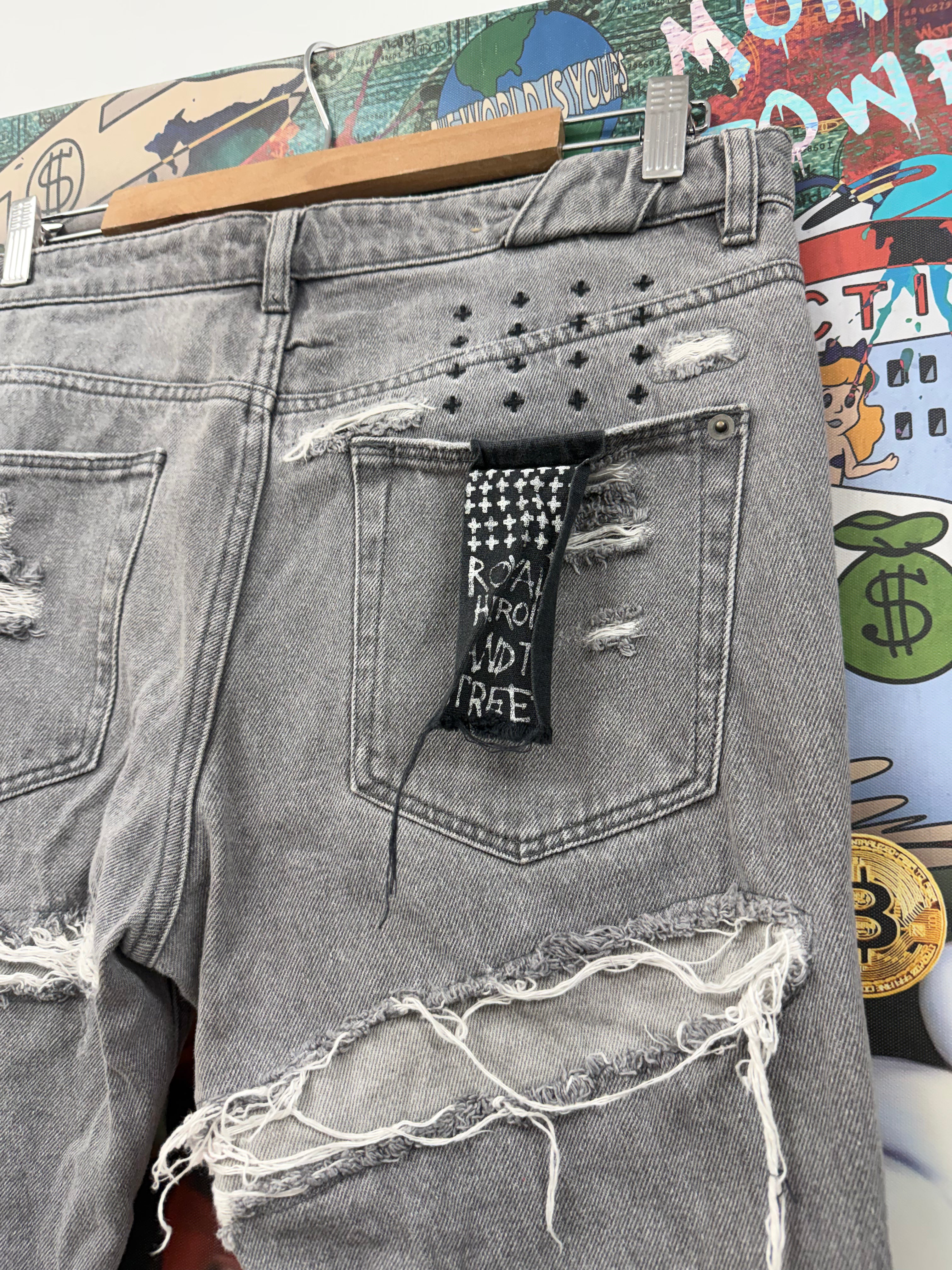Ksubi Grey Wash Ripped Jeans