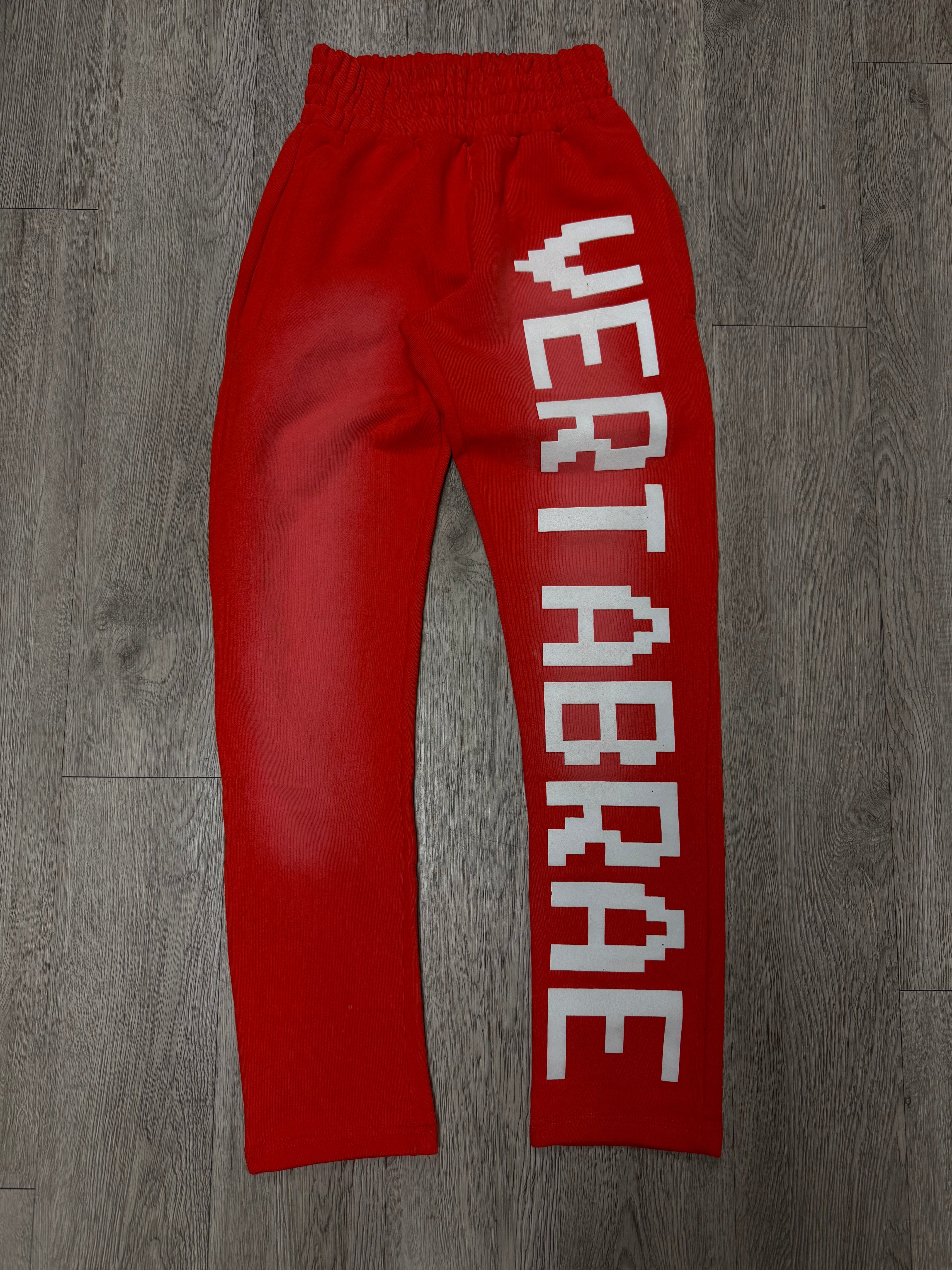 Vertabrae Orange White Sweats