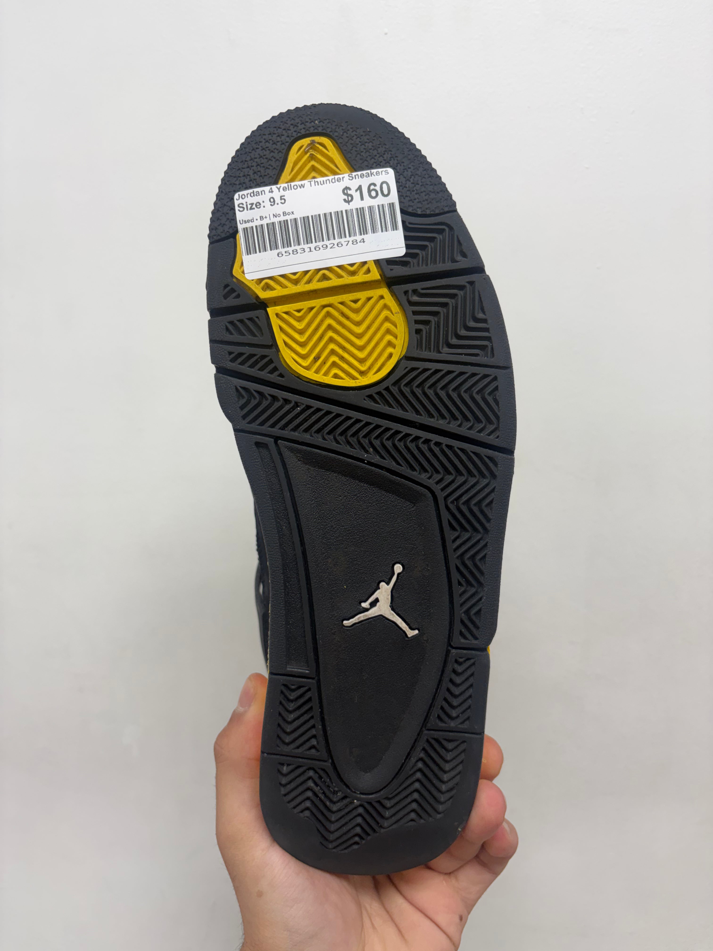 Jordan 4 Yellow Thunder Sneakers