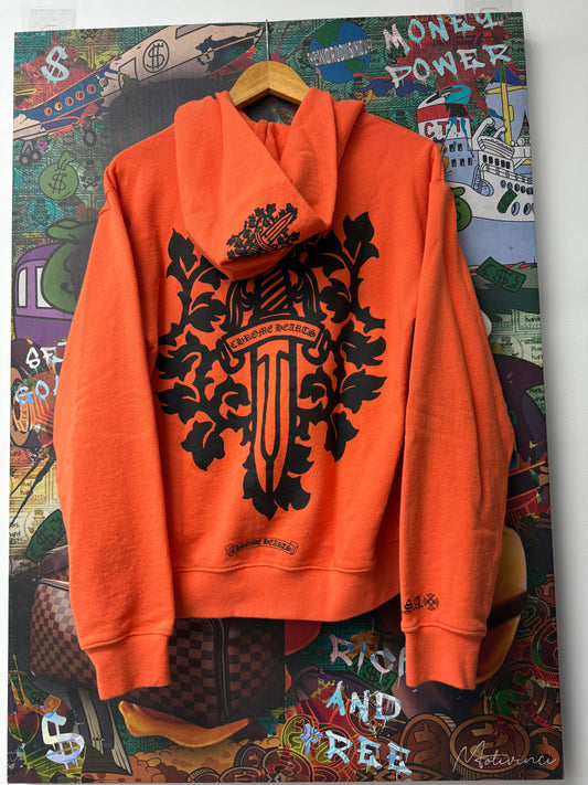 Chrome Hearts Orange Vine Dagger Hoodie