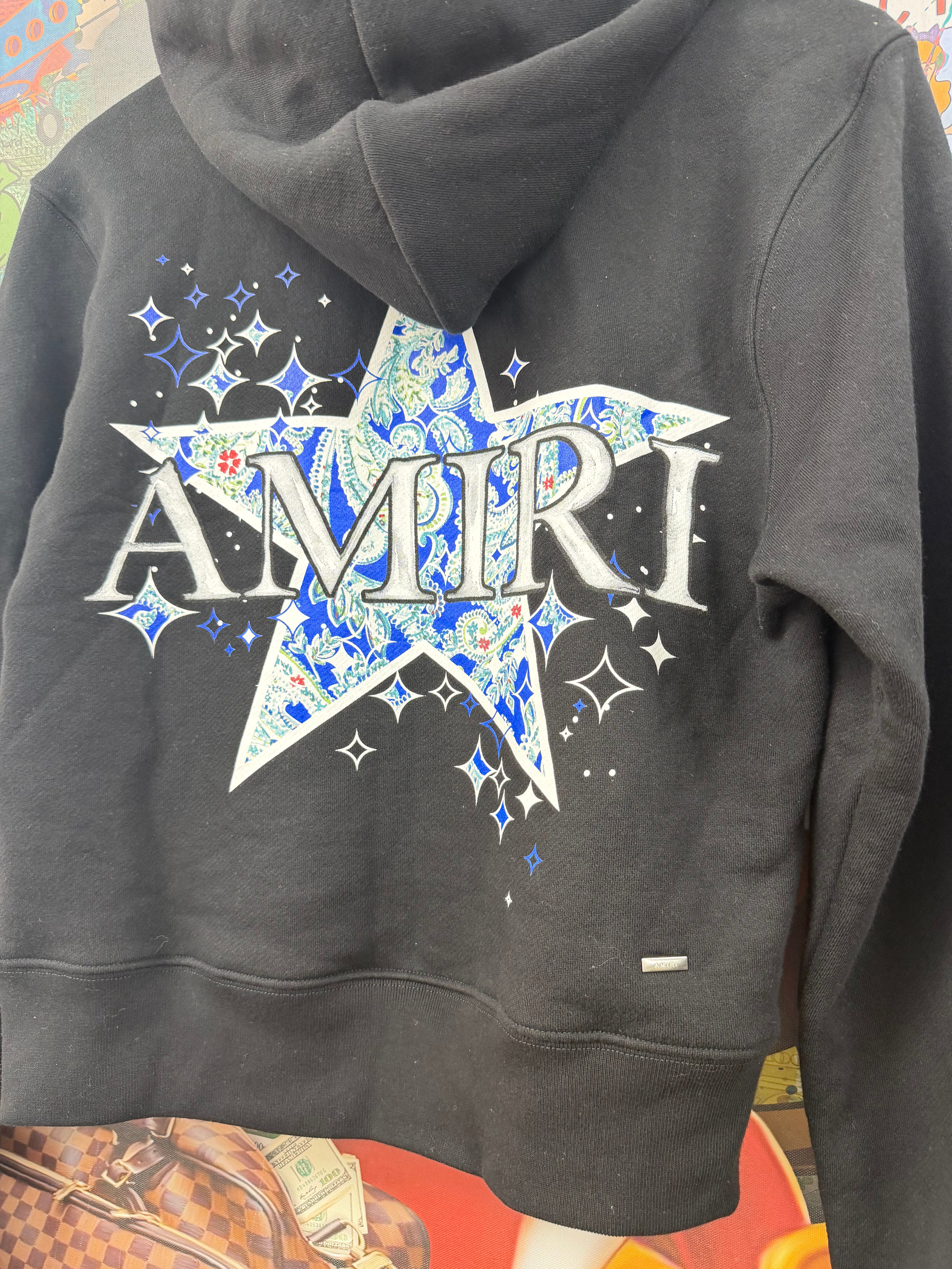 Amiri Black Green Blue Star (Women’s) Hoodie