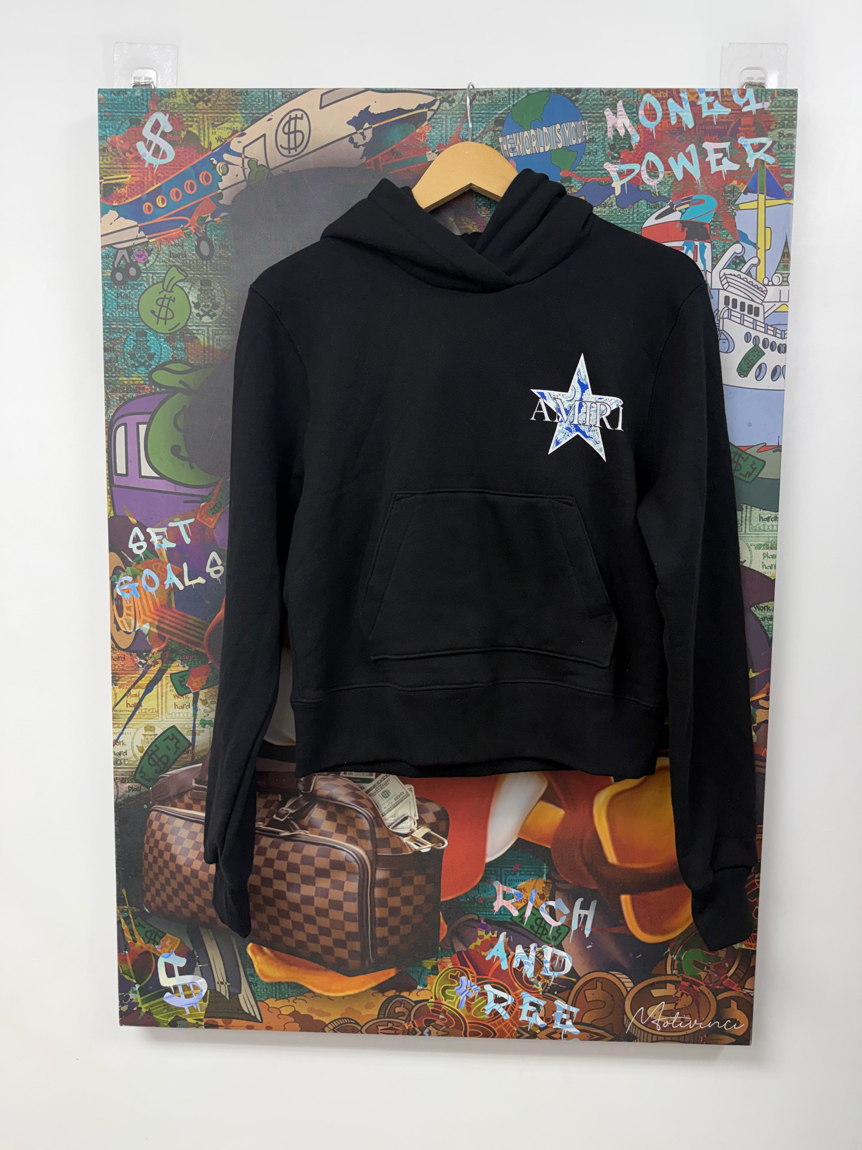 Amiri Black Green Blue Star (Women’s) Hoodie