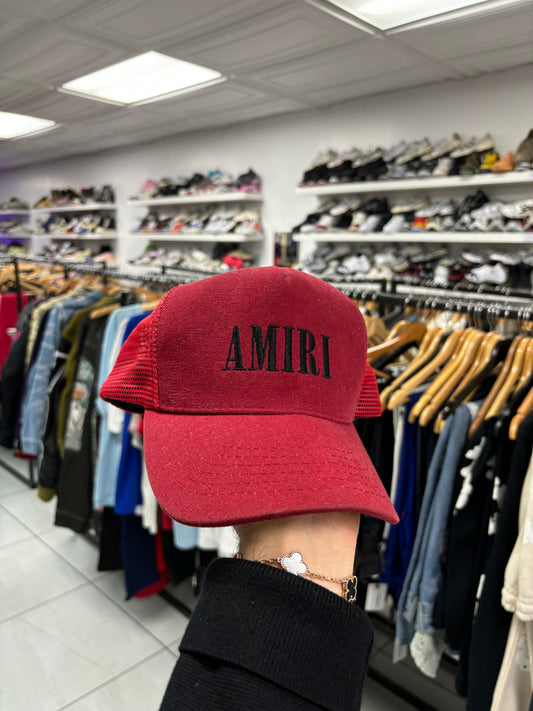 Amiri Cap Core Logo Red Black Used One Size