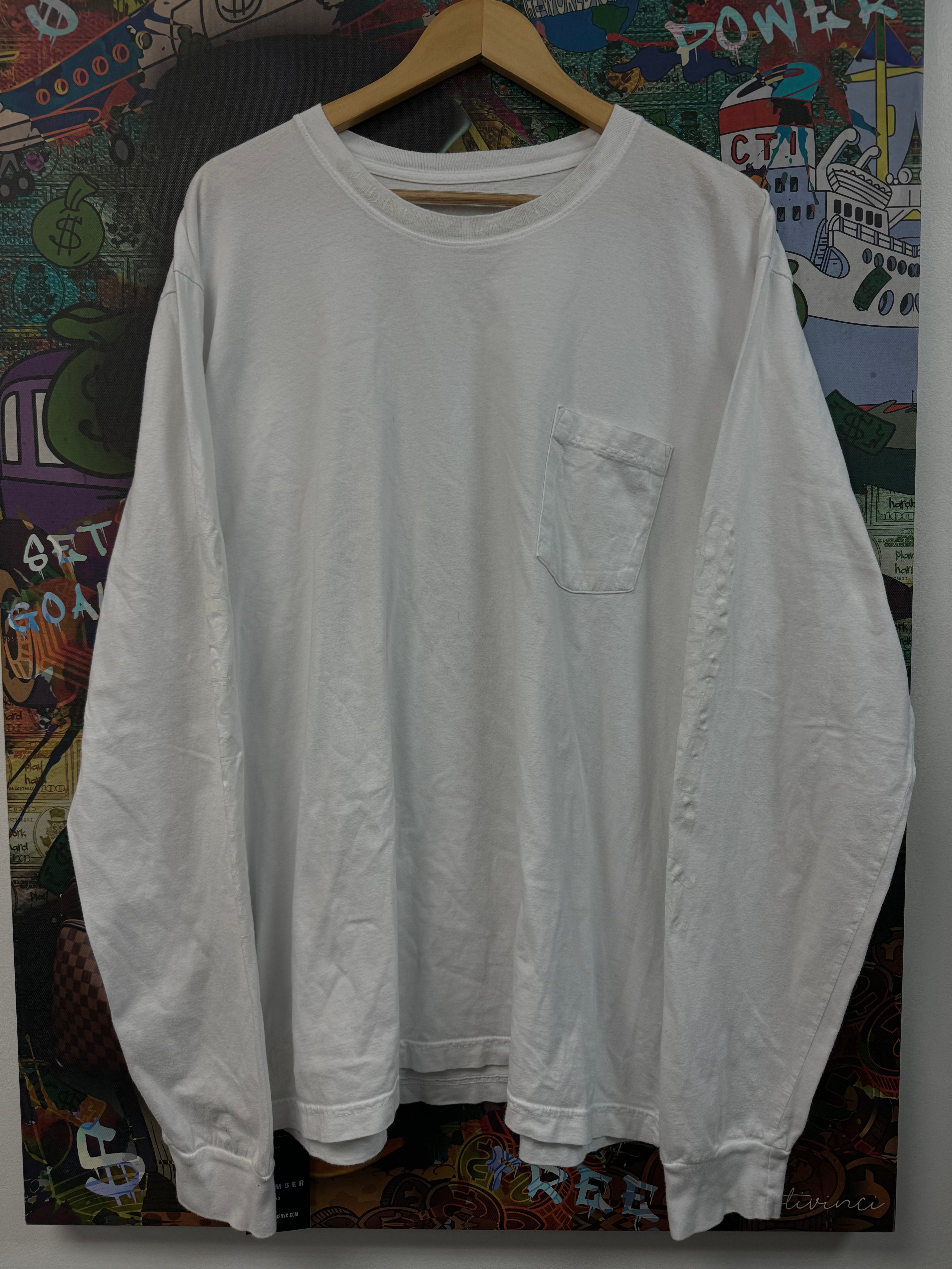 Chrome Hearts White Neck Logo LS Tee