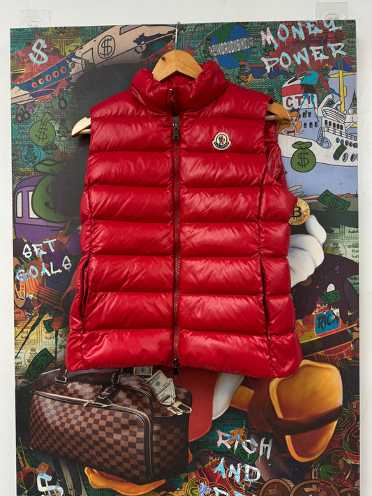 Moncler Vest Red Women's Used 2 (Small) N/A