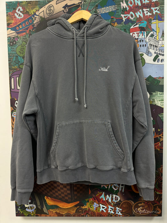 Kith Grey Small Logo Hoodie