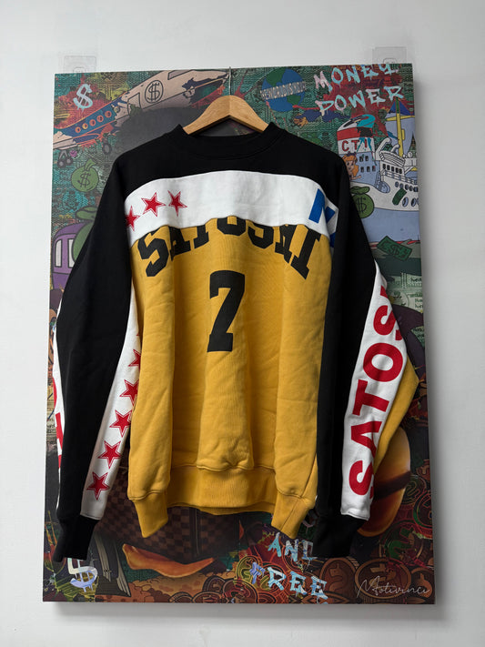 Satoshi Nakamoto Racer Logo Crewneck
