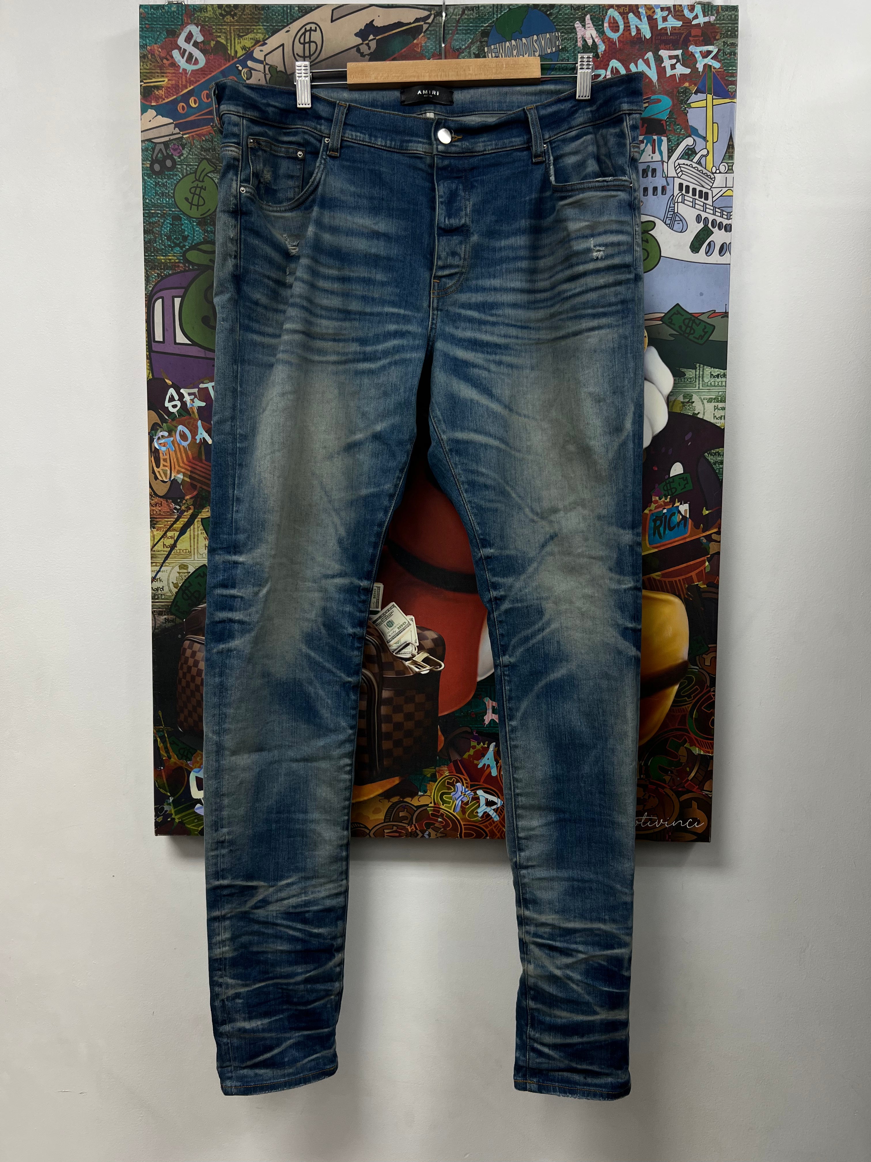 Amiri Light Wash Plain Jeans