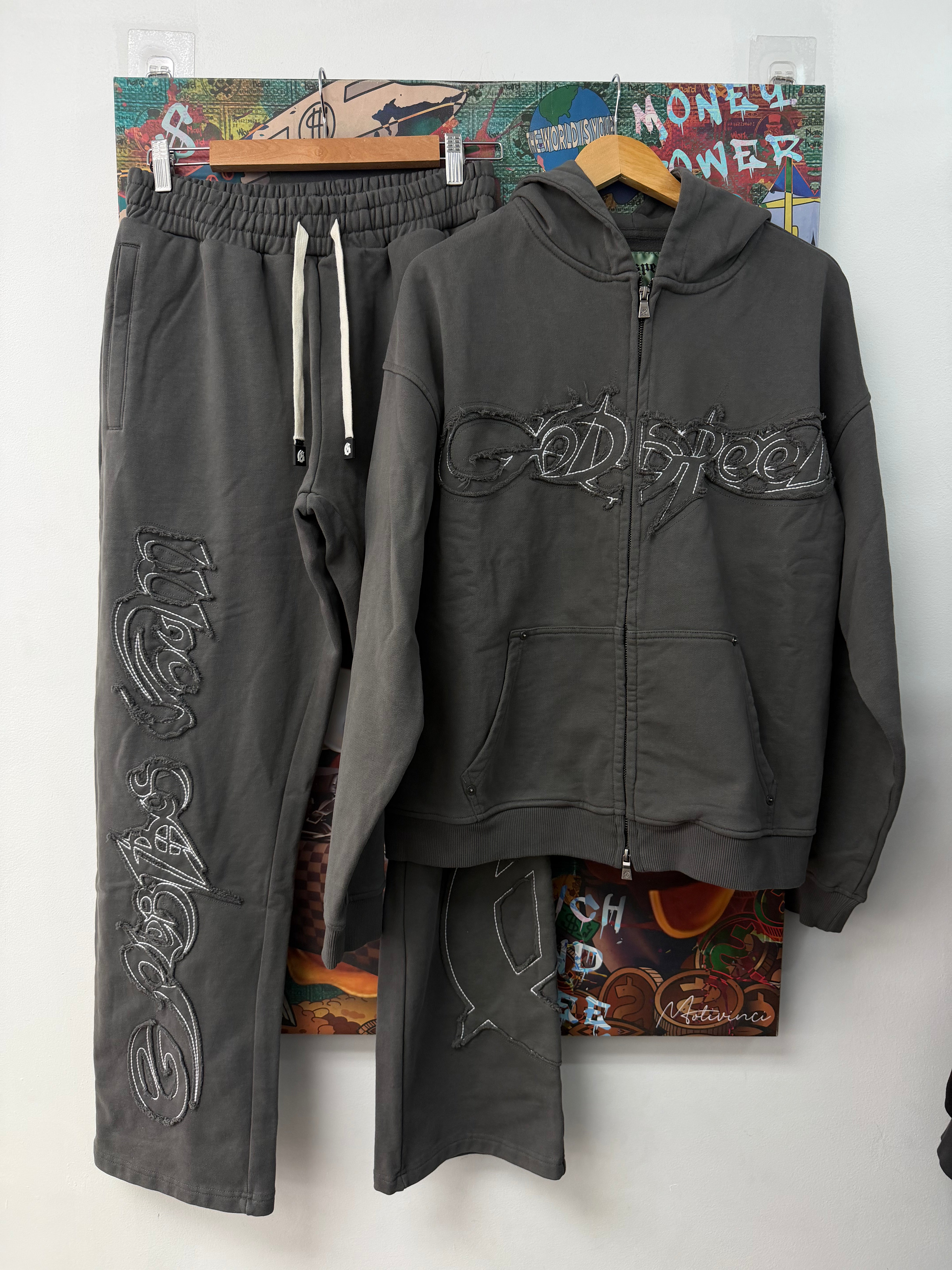 Godspeed Grey Raw Import Sweatsuit