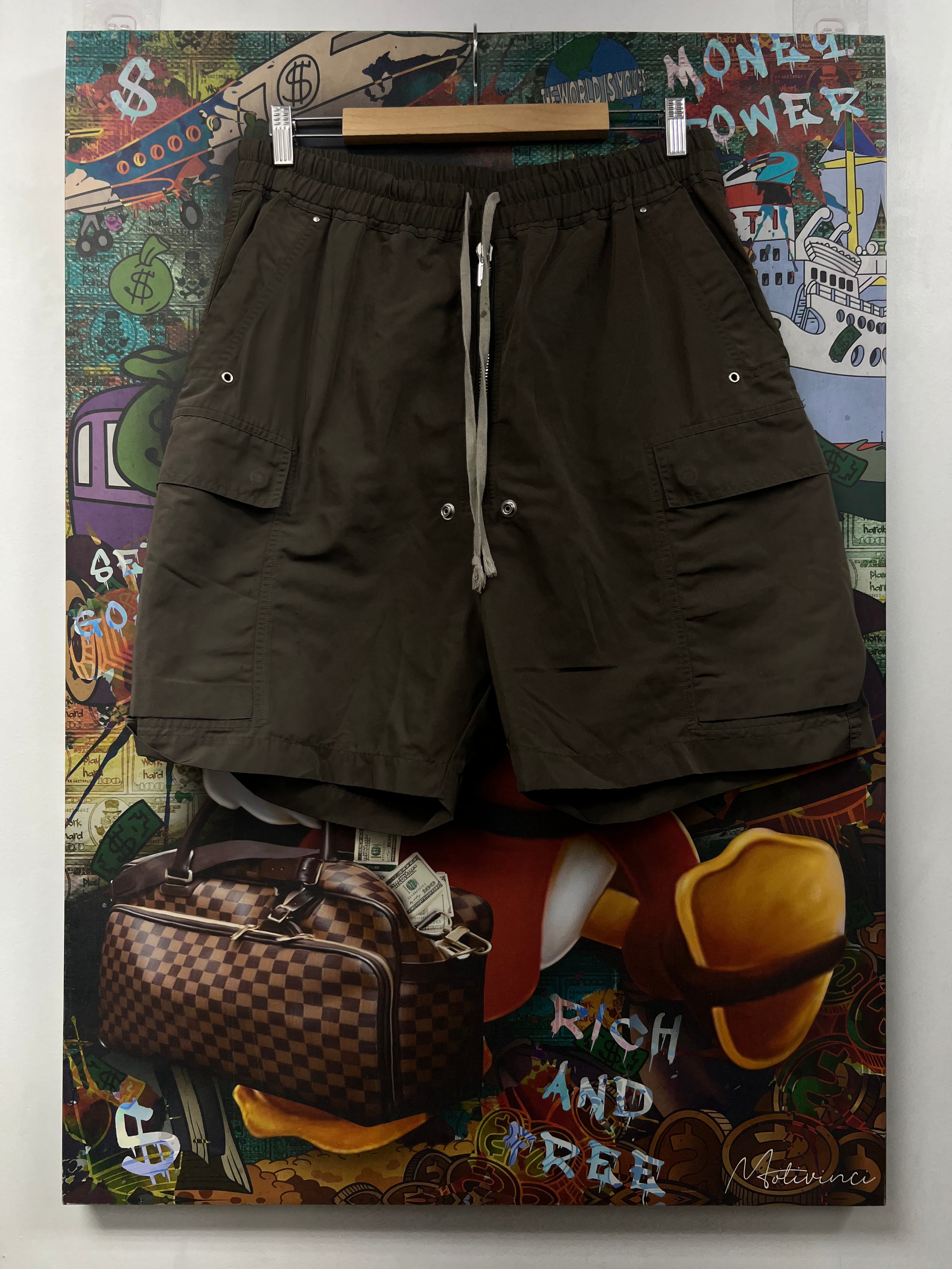Rick Owens Dust Bela Cargo Shorts