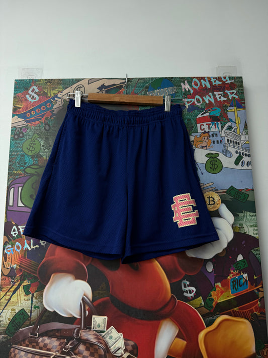 Eric Emanuel Navy Pink Shorts